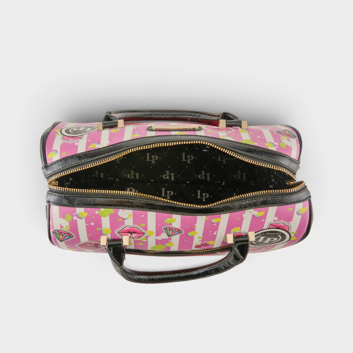 La Philipe – JUICY LIPS – Black – Handbag