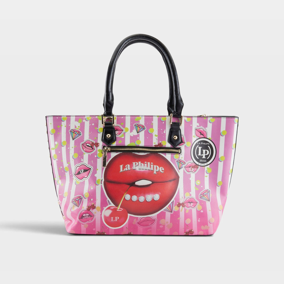 La Philipe – JUICY LIPS – Black – Handbag