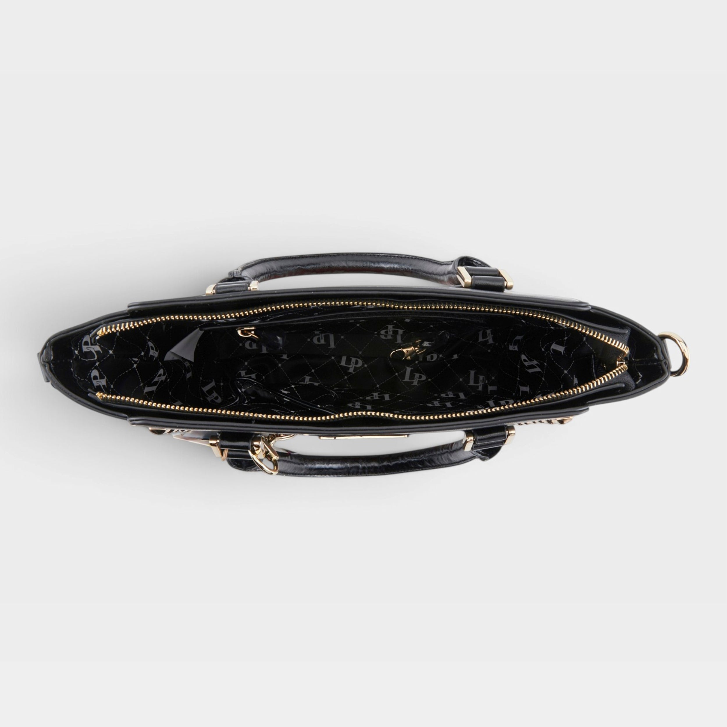 La Philipe – RED LIPS – Black – Handbag