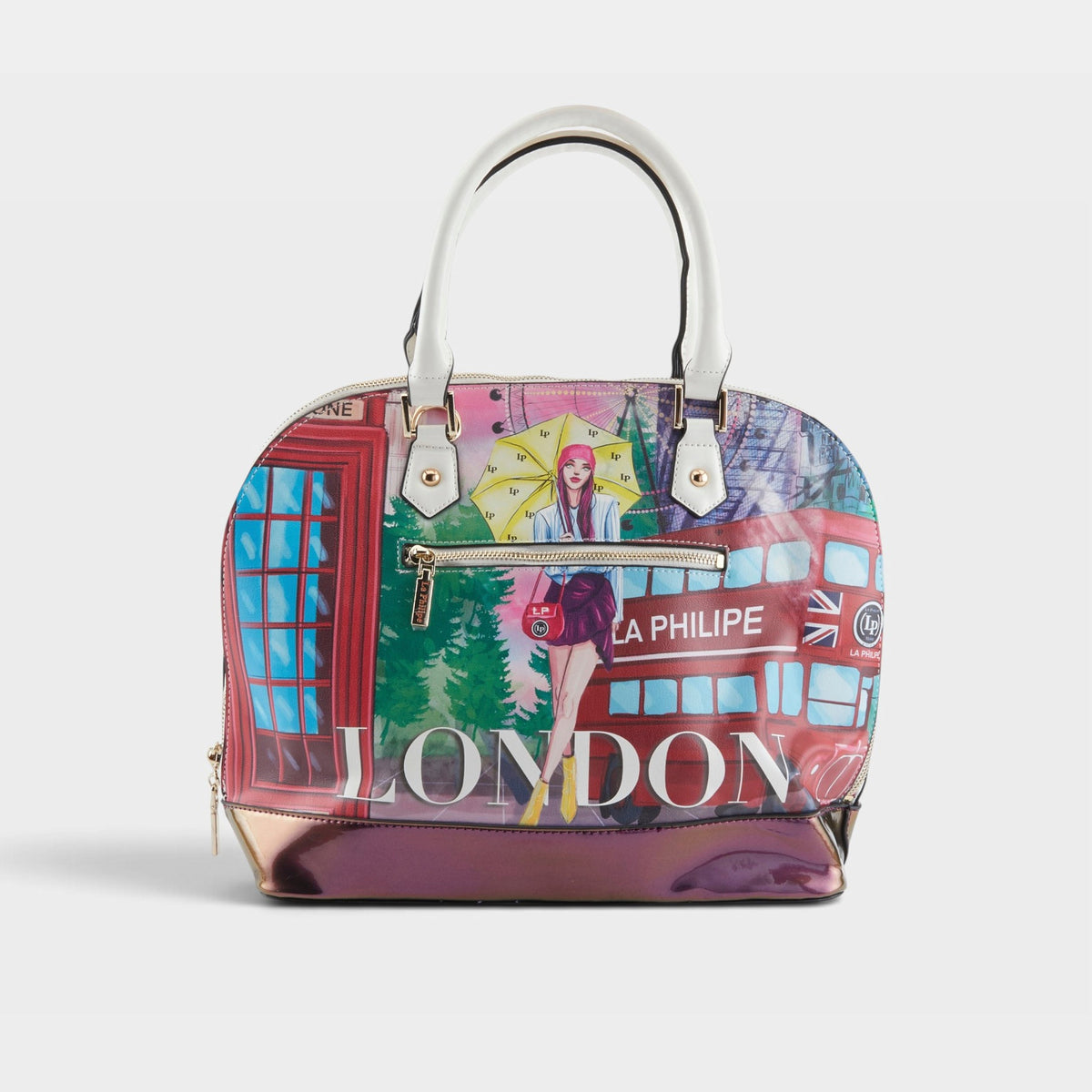 La Philipe – UMBRELLA IN LONDON – White – Handbag