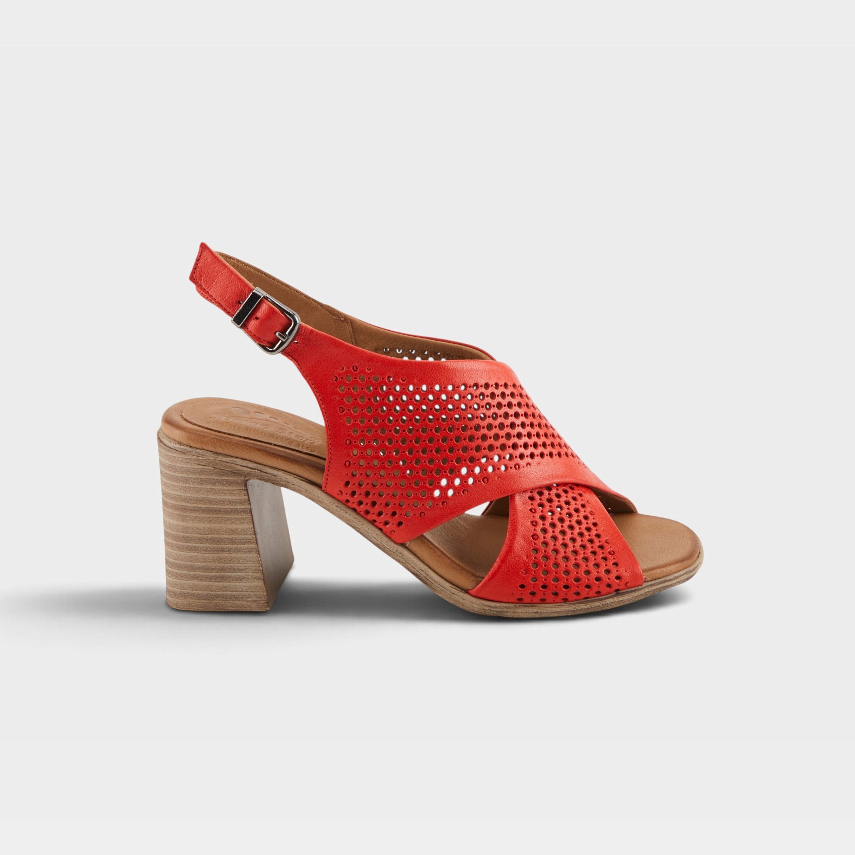Spring Step Luanca Red Sandal