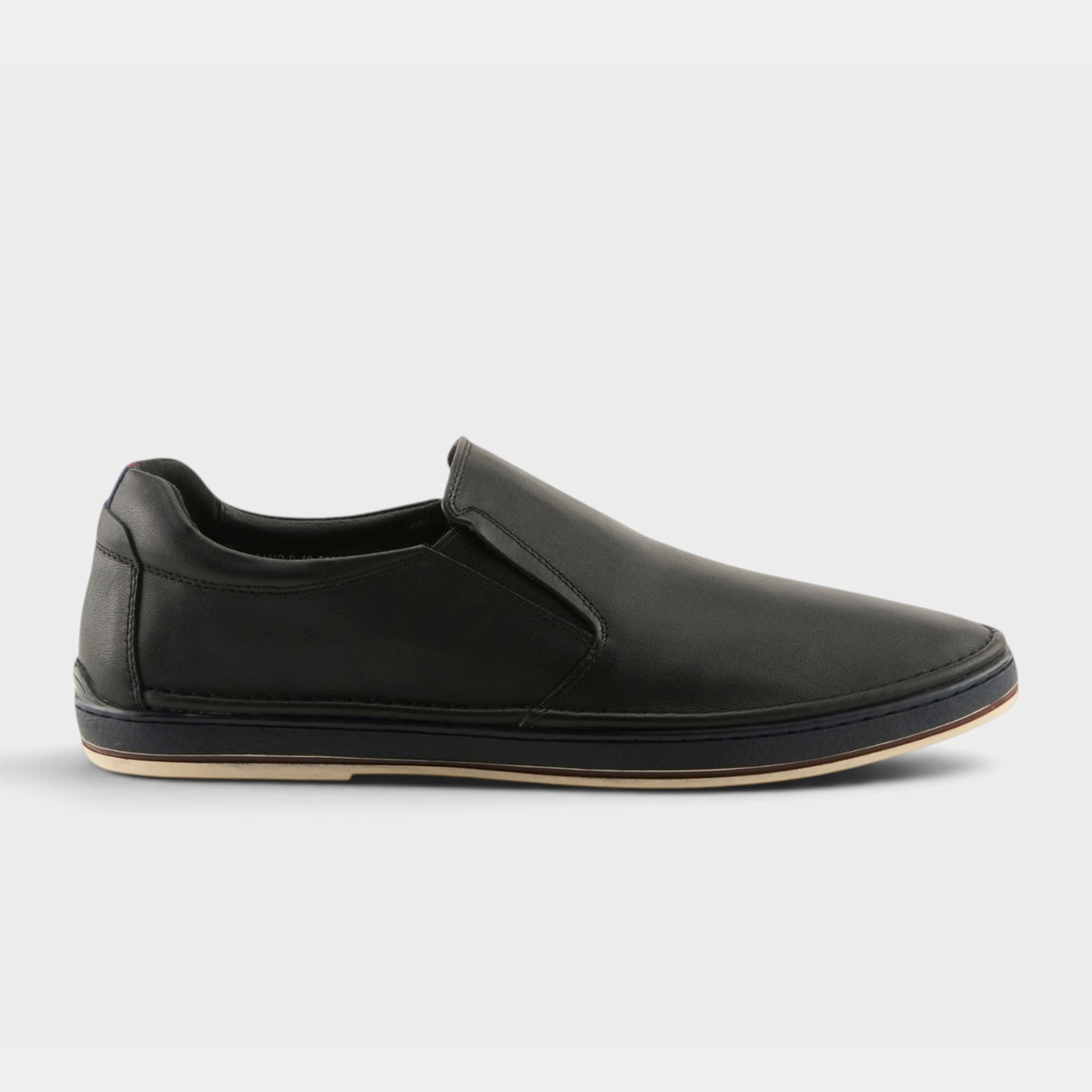 Spring Step Men Lugano Black Slip-On Shoe
