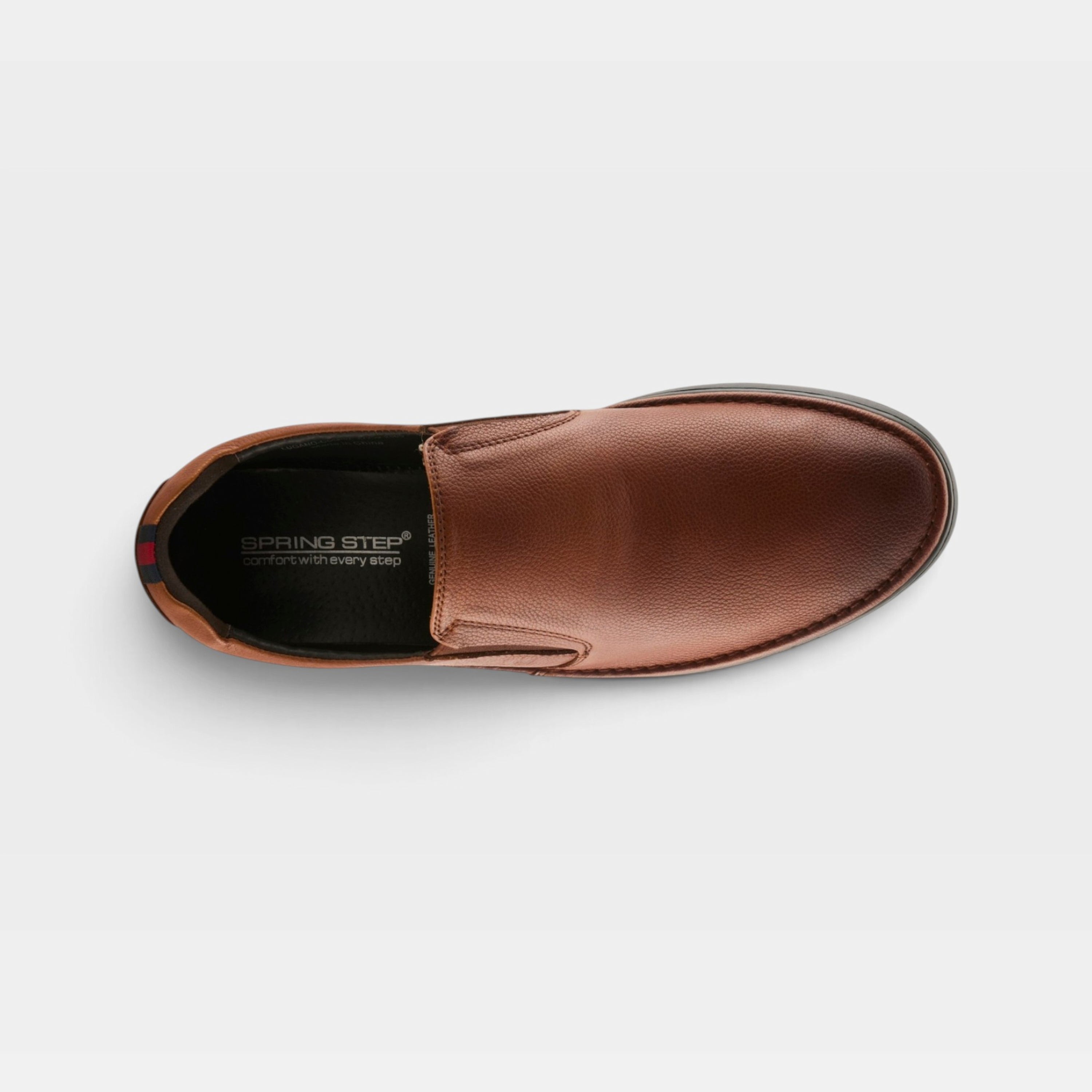 Spring Step Men Lugano Cognac Slip-On Shoe