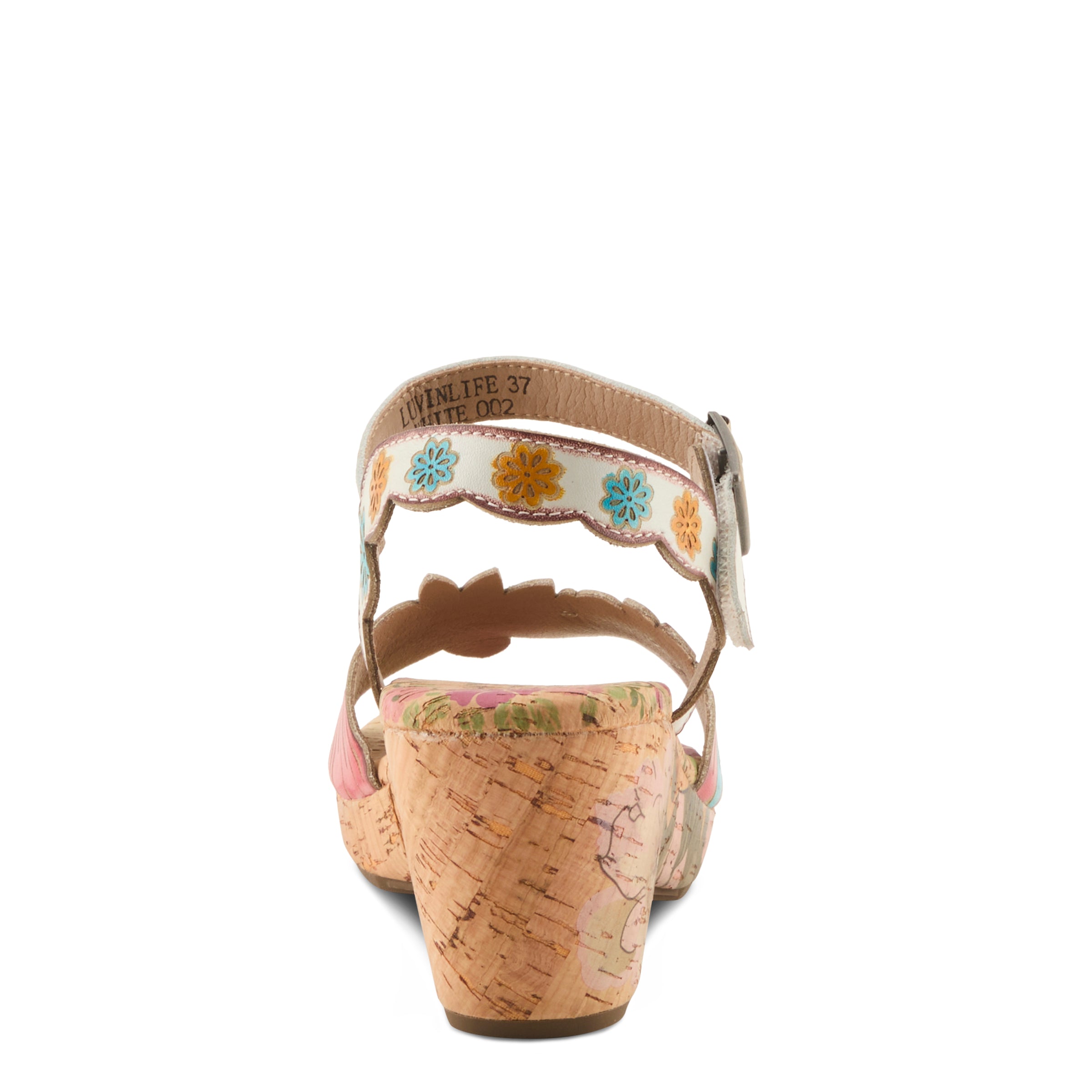 L'Artiste L'ARTISTE LUVINLIFE SANDALS sandal in white multi with handcrafted leather design
