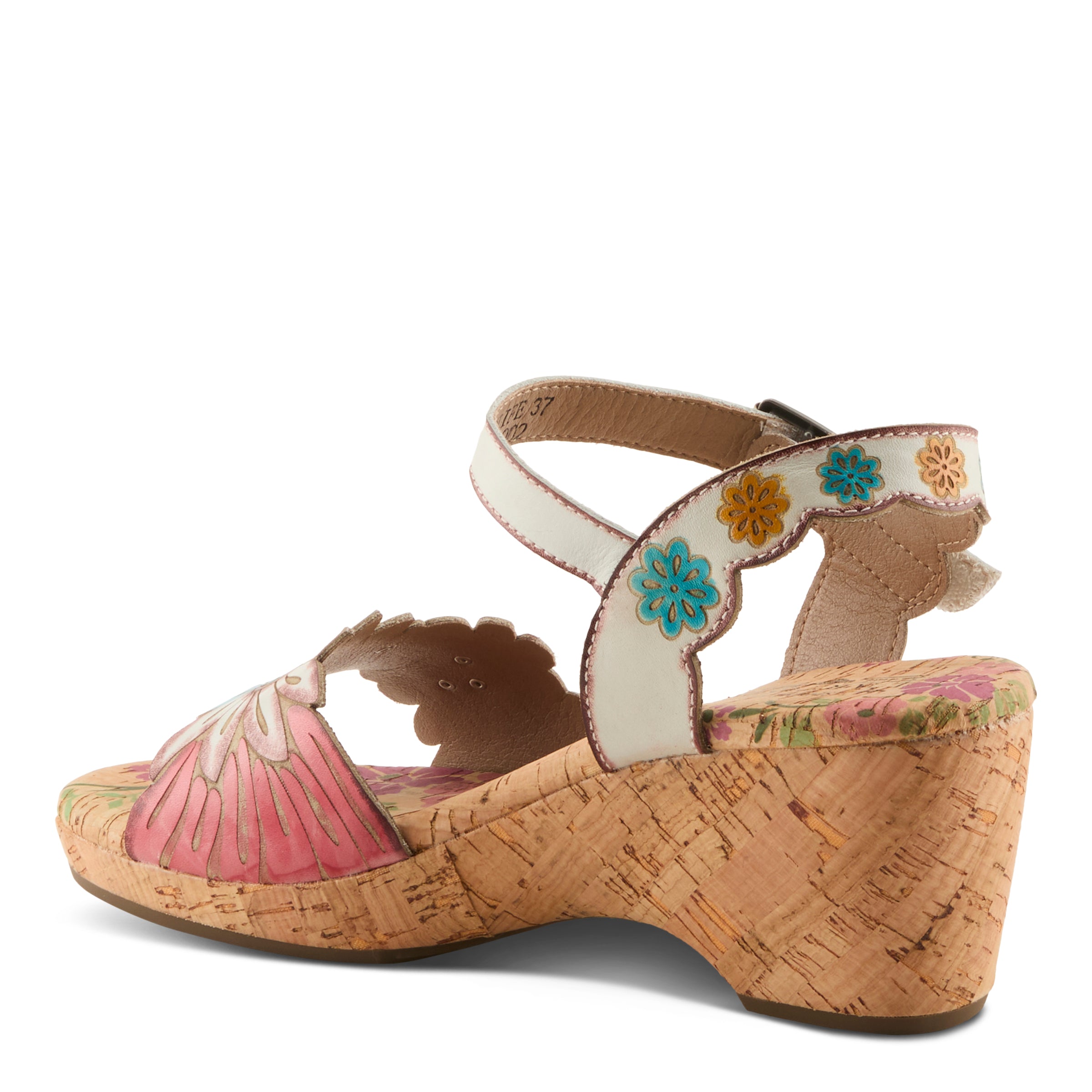 L'Artiste L'ARTISTE LUVINLIFE SANDALS sandal in white multi with handcrafted leather design