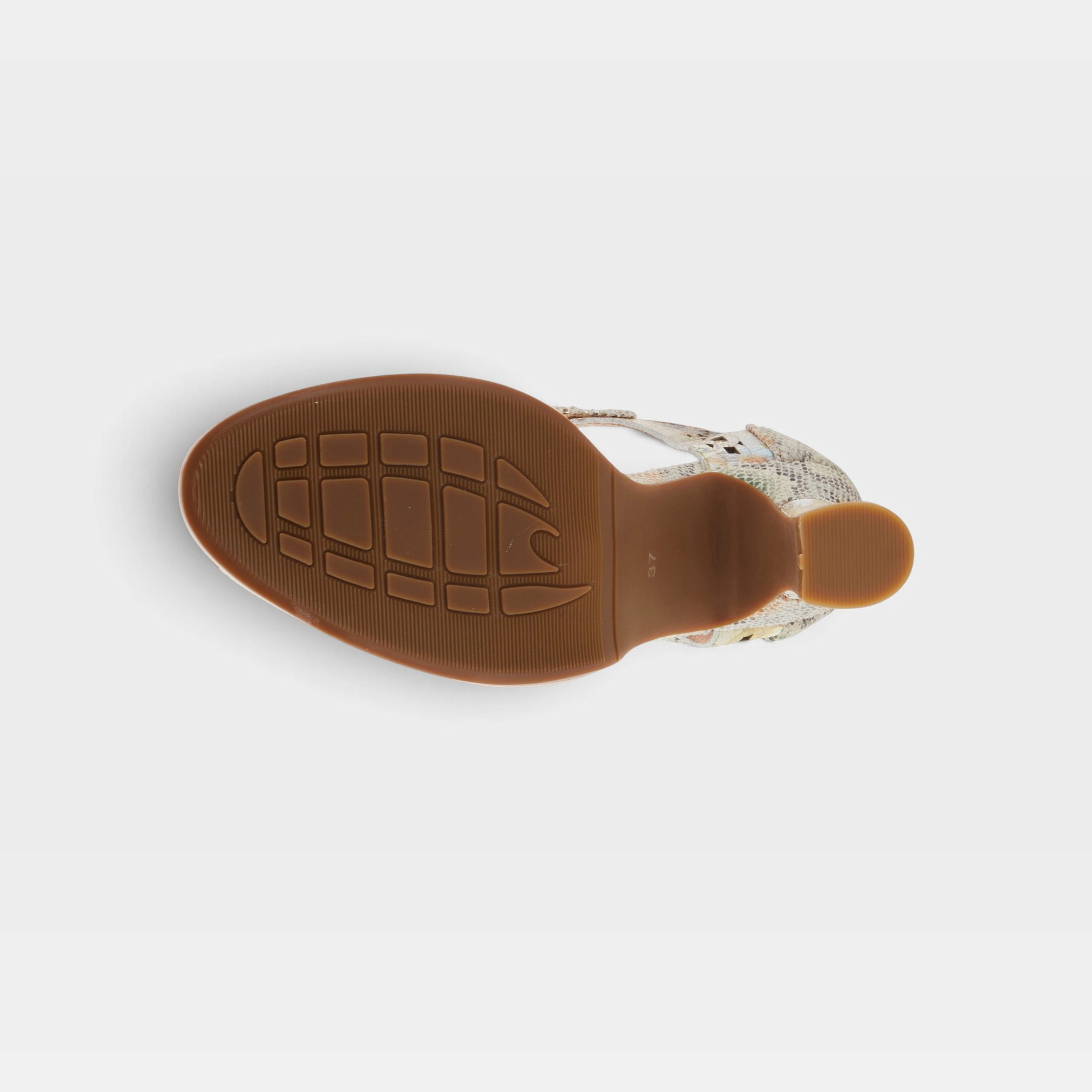 L'Artiste Luxe shoes in Beige Multi, outsole view