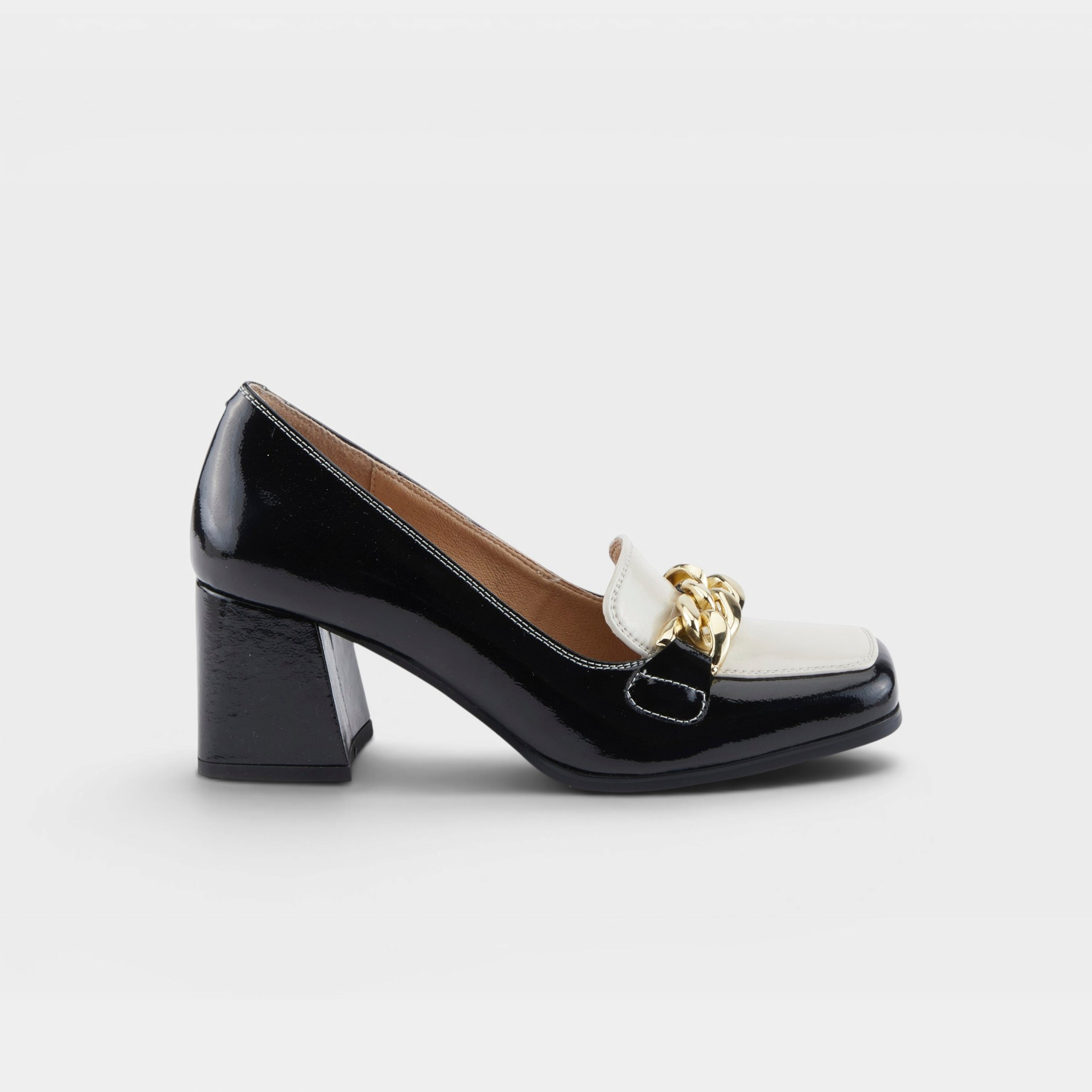 Azura Luzish Black Multi Patent Shoe