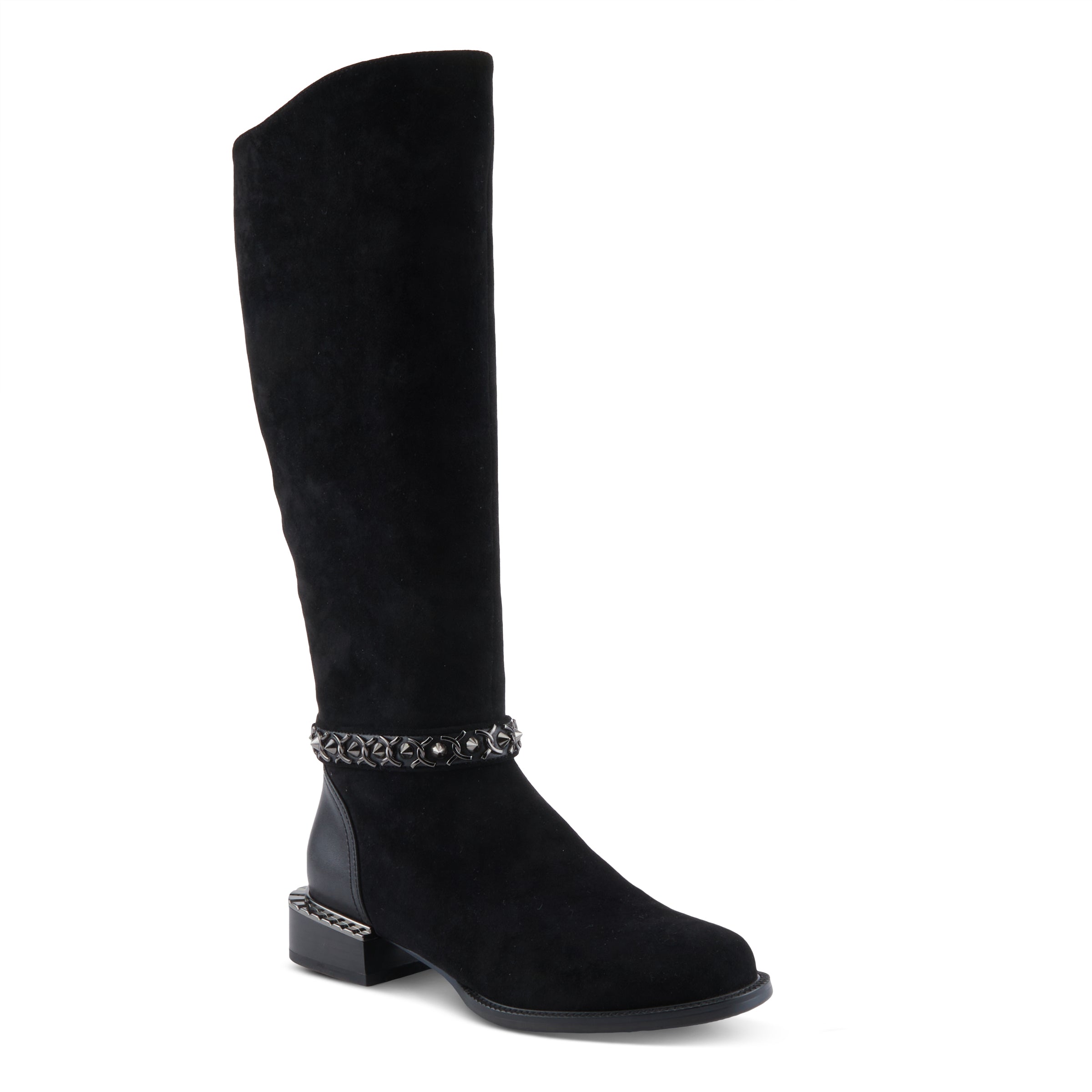 ロングブーツ [Anderson Bell] HEATHER CUT-OUT LONG BOOTS Andersson Bell Black Heather Cutout Leather Boots Andersson Bell