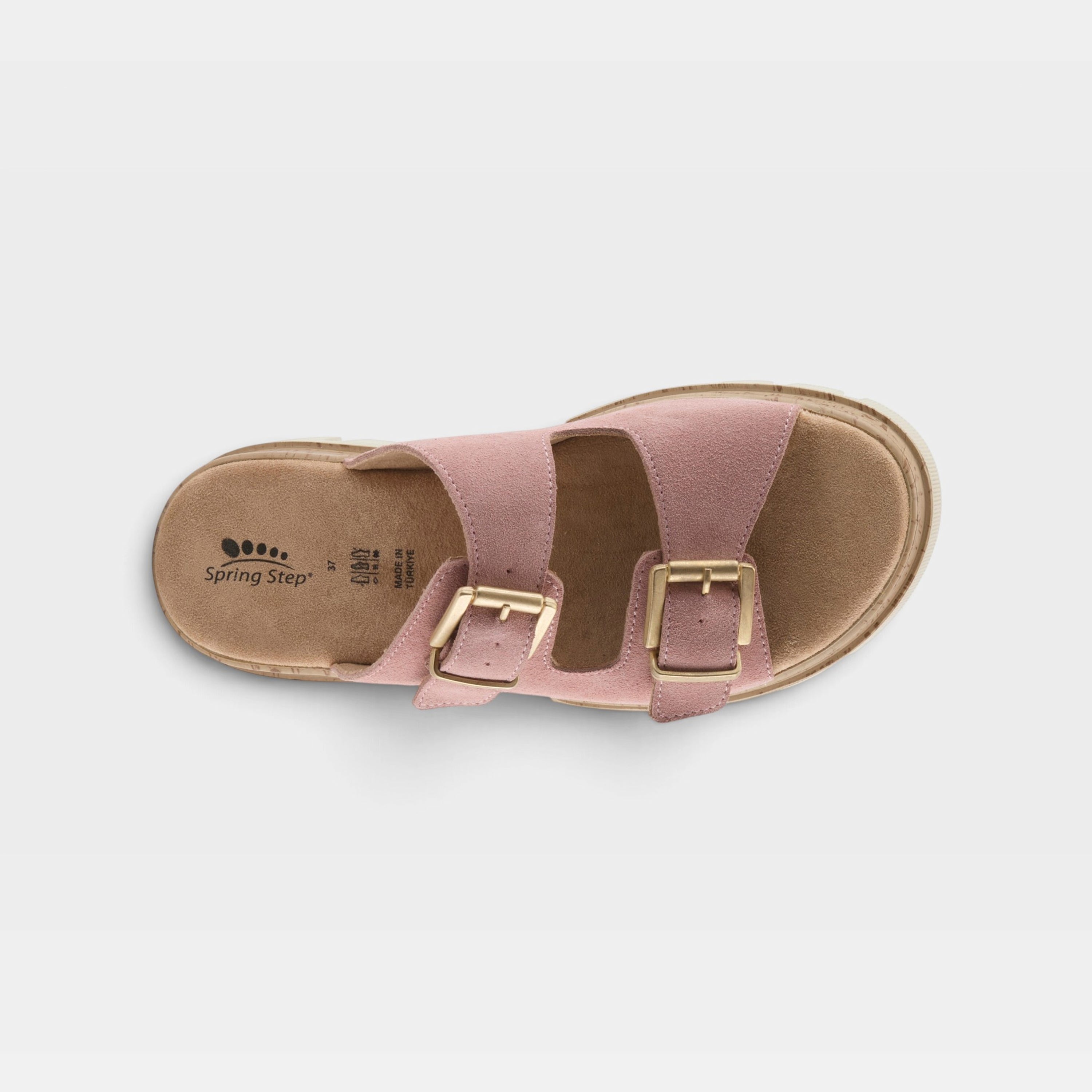 Spring Step Marbello Pink Suede Sandal