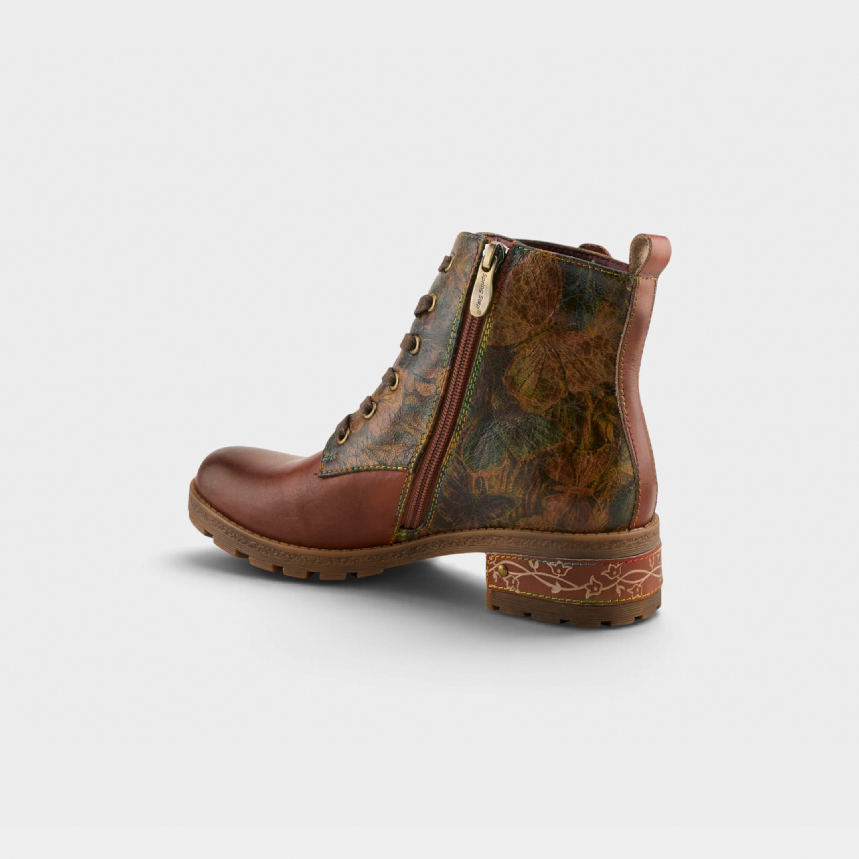 L'Artiste Martinela boots in Brown Multi, alternate angle view