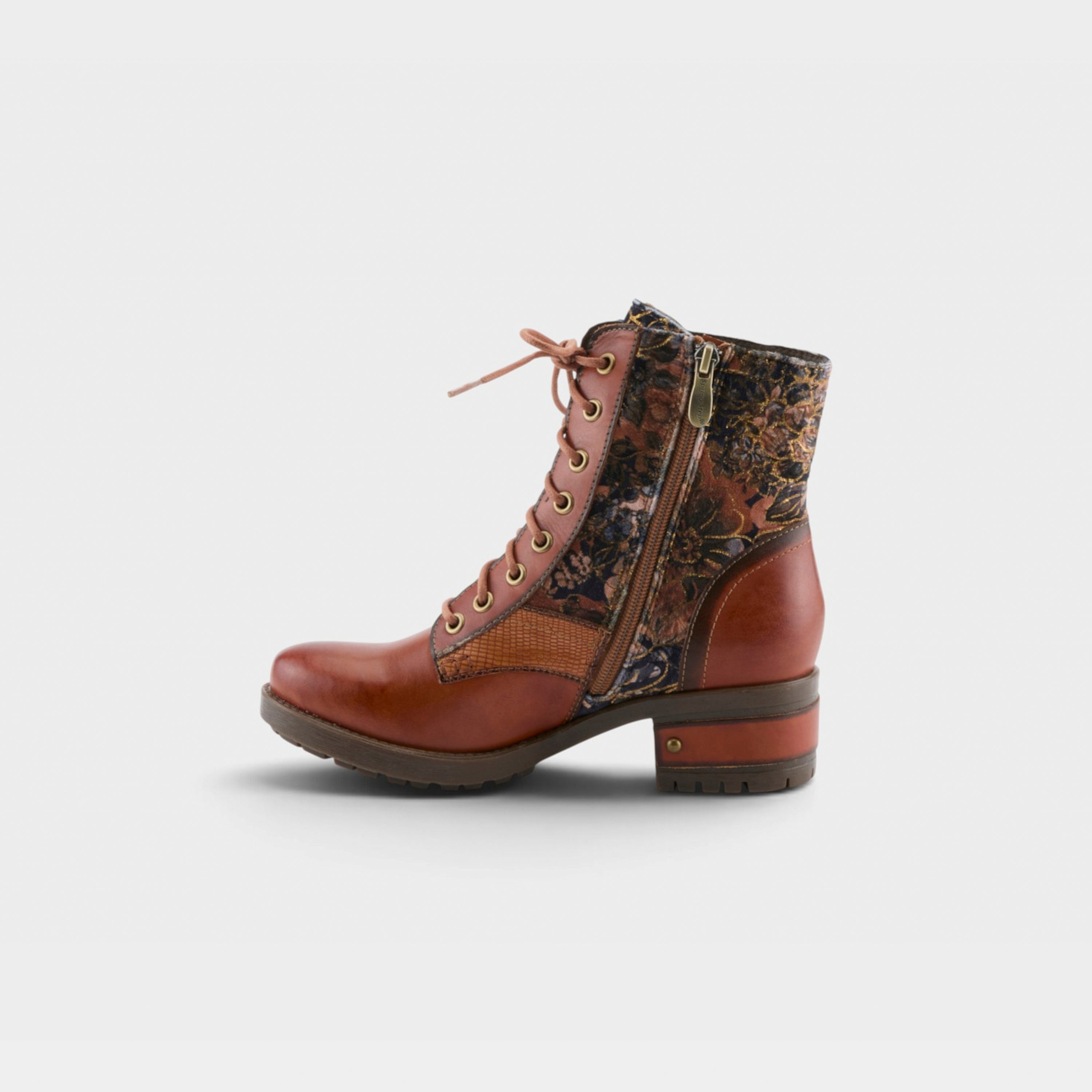 L'Artiste Marty-Flow boots in Camel Multi, side view