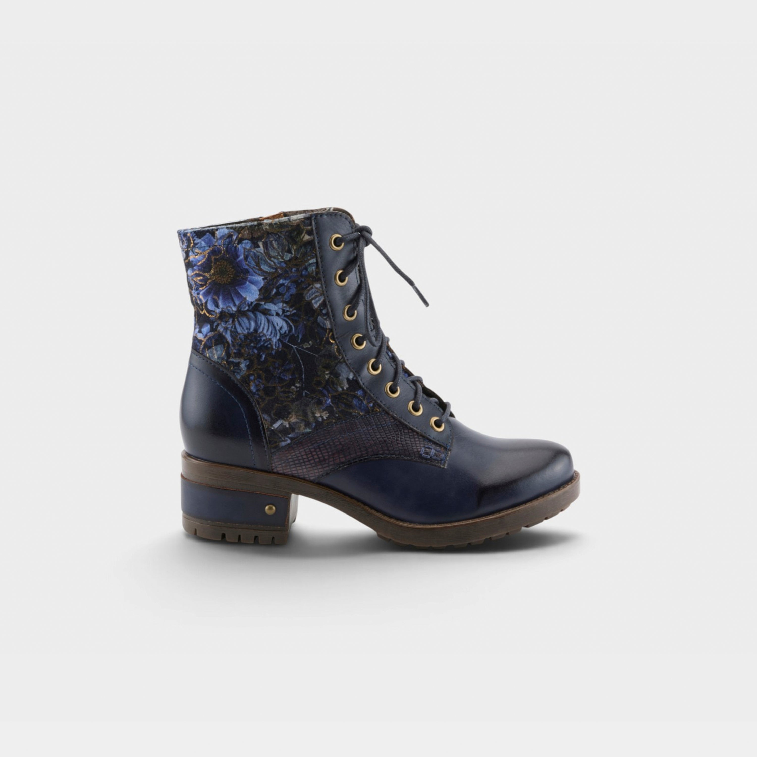 L'Artiste Marty-Flow boots in Navy Multi, hero view