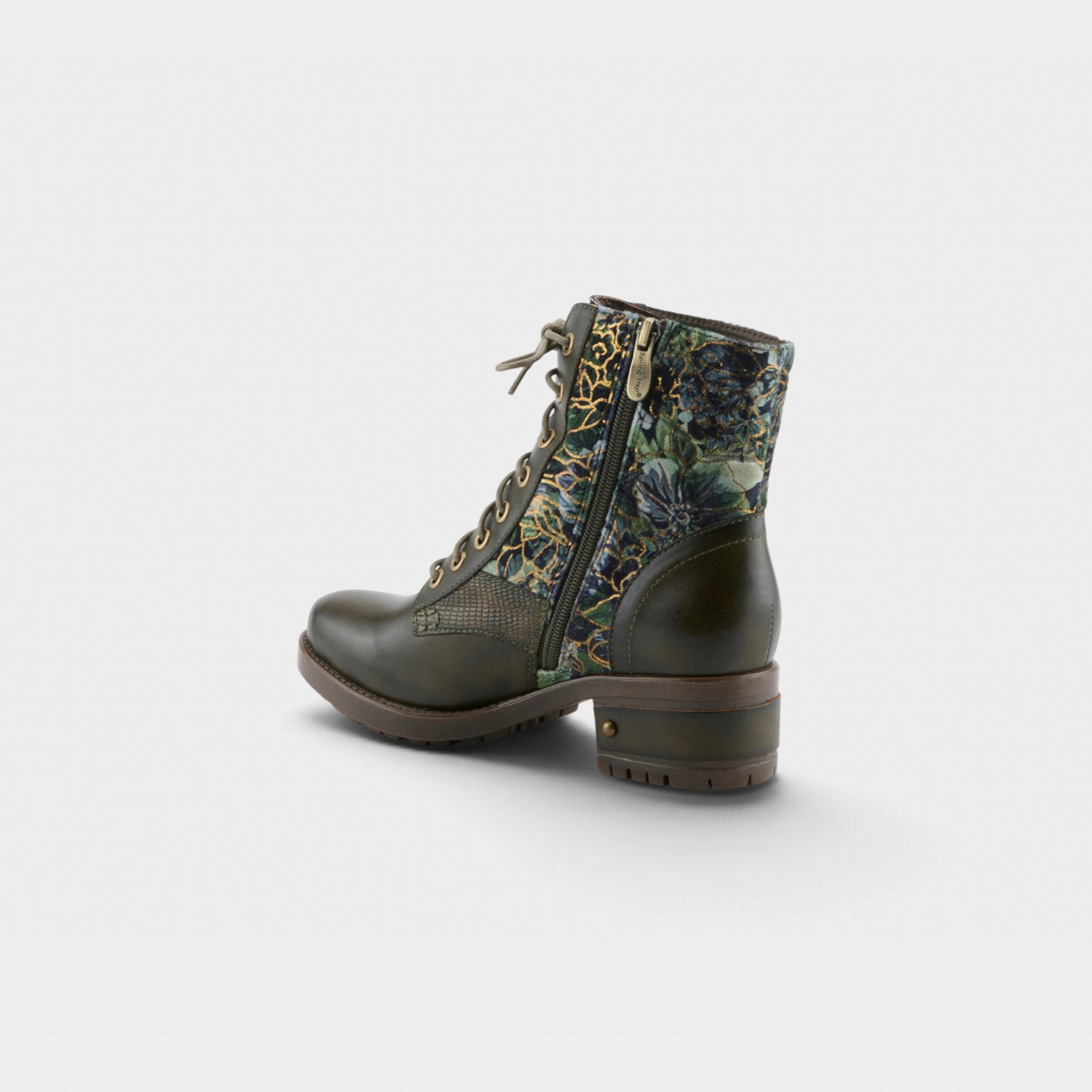 L'Artiste Marty-Flow boots in Olive Multi, alternate angle view