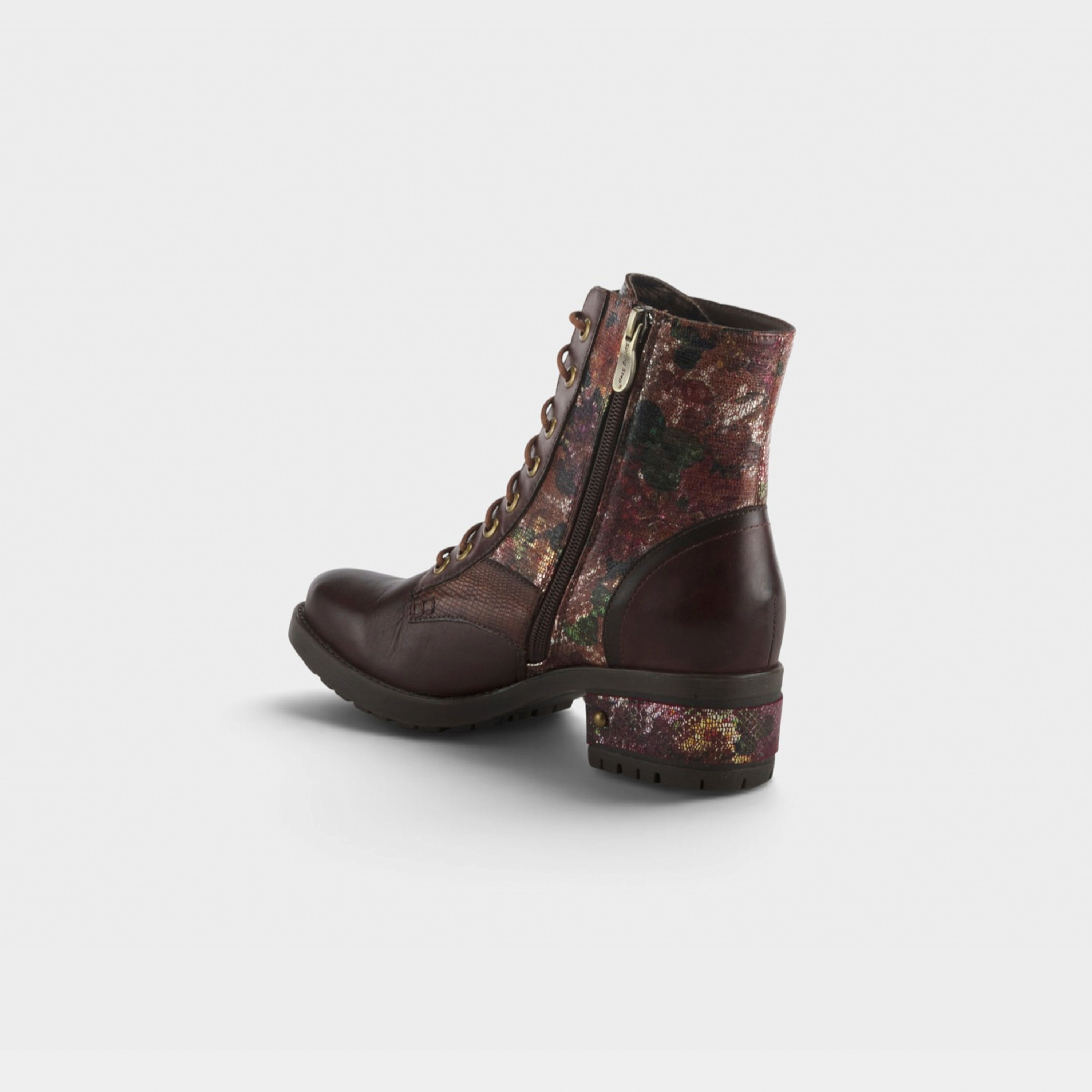 L'Artiste Marty-Met boots in Brown Multi, alternate angle view