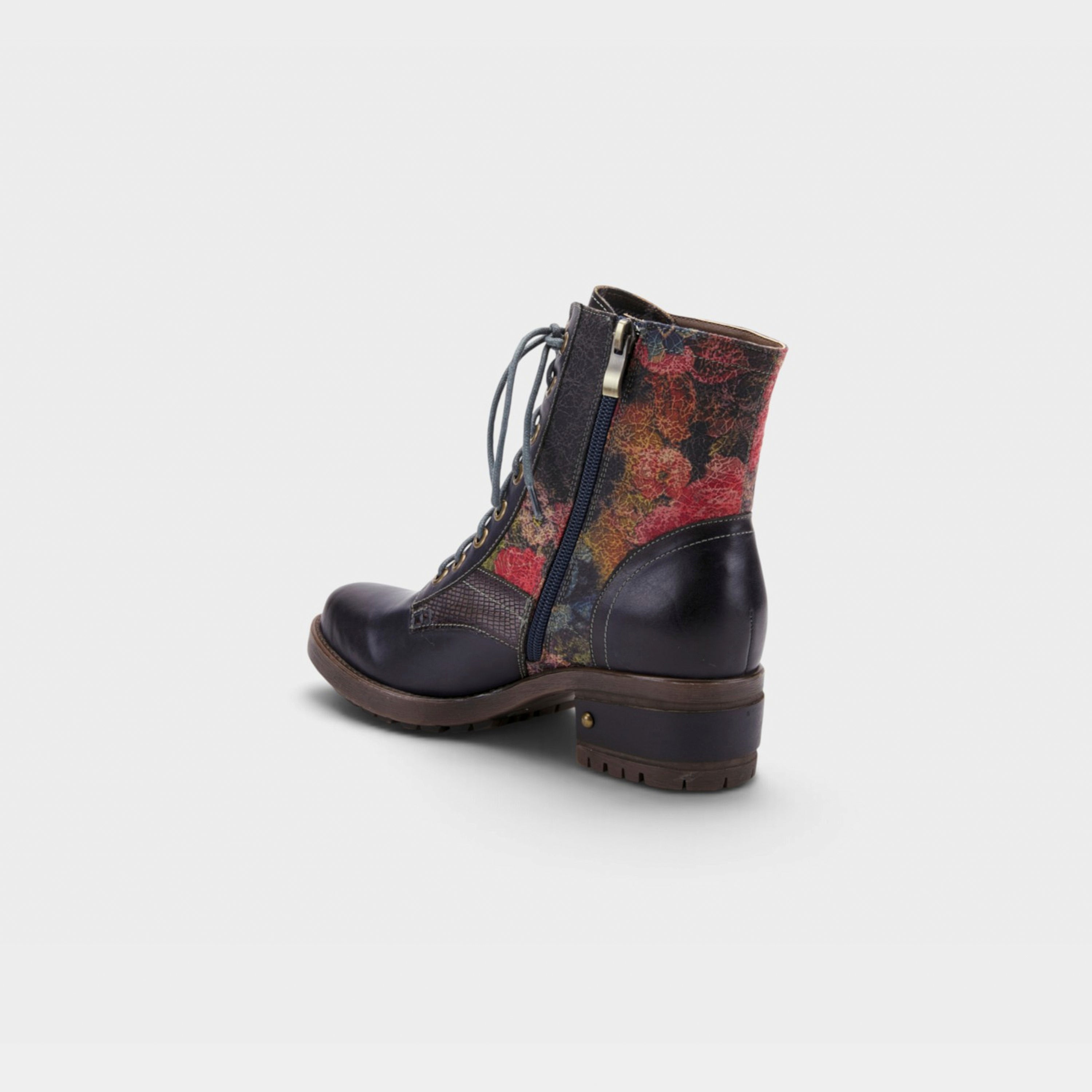 L'Artiste Marty boots in Navy, alternate angle view