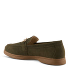 OLIVE SUEDE