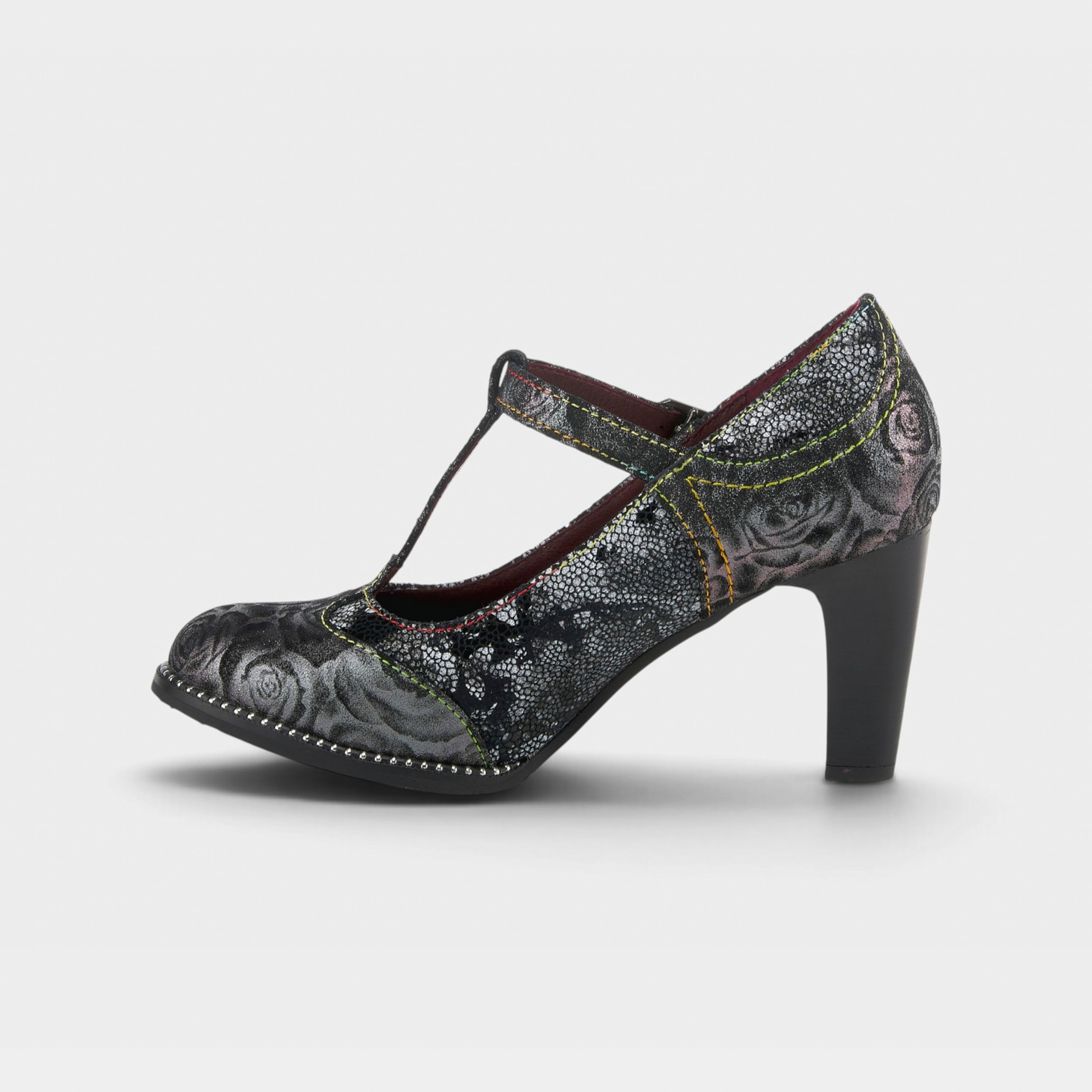 L'Artiste Mazie shoes in Black Multi, side view