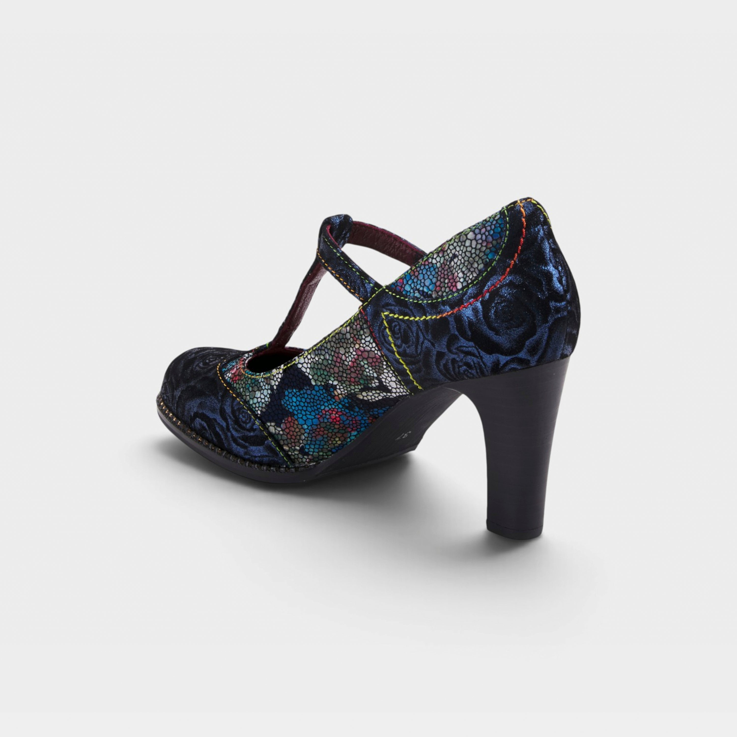 L'Artiste Mazie shoes in Navy Multi, alternate angle view