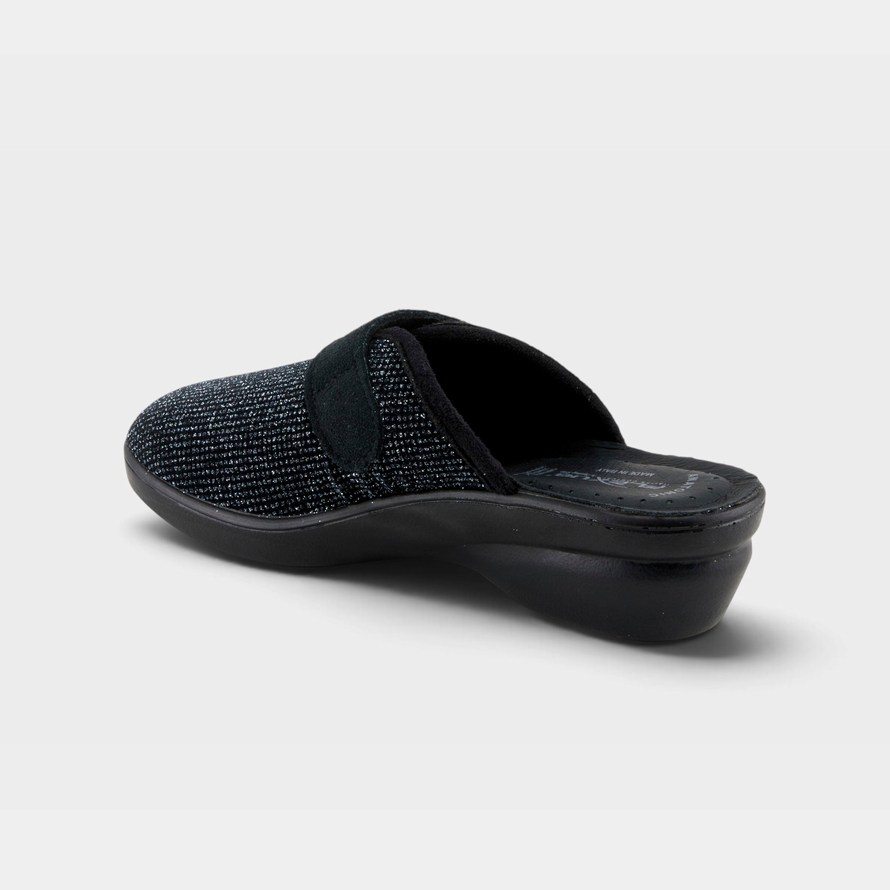 Flexus Merula-Sparkle Black Slipper