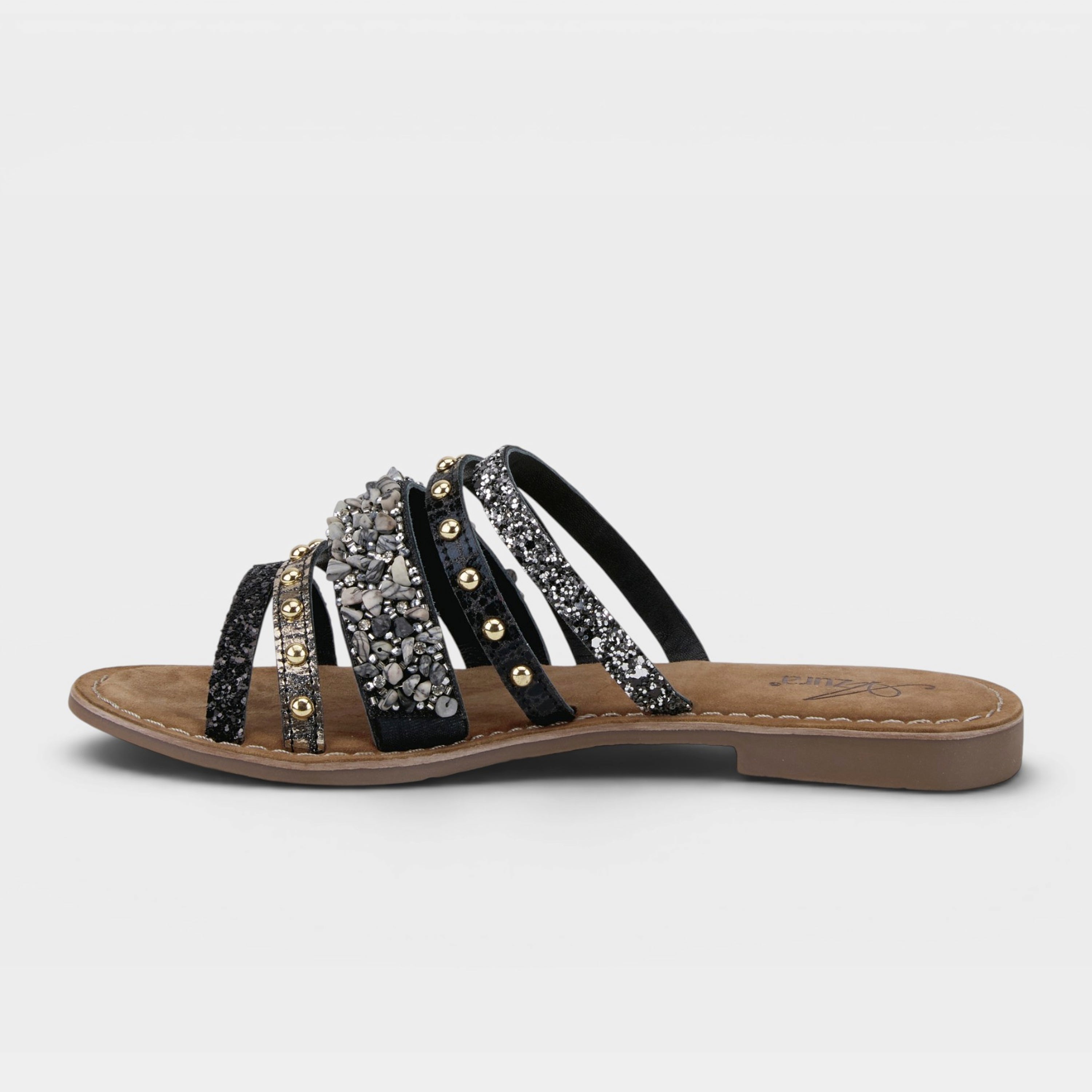 Azura Minerals Black Multi Sandal