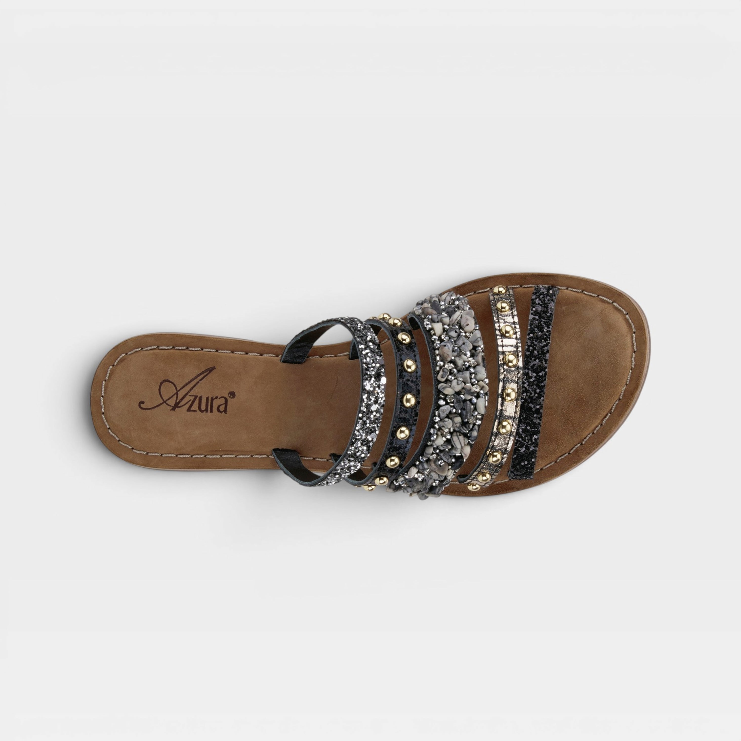 Azura Minerals Black Multi Sandal