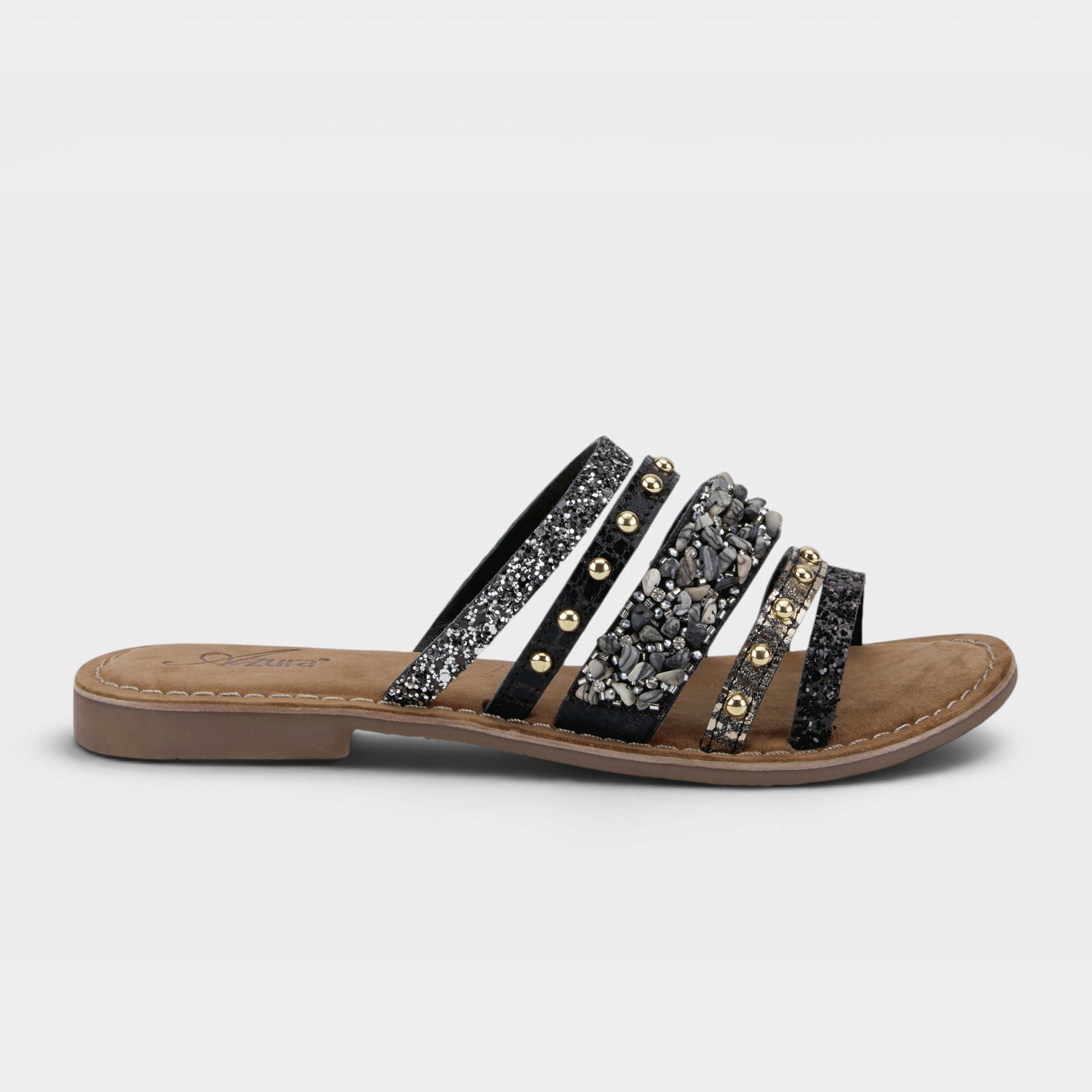 Azura Minerals Black Multi Sandal
