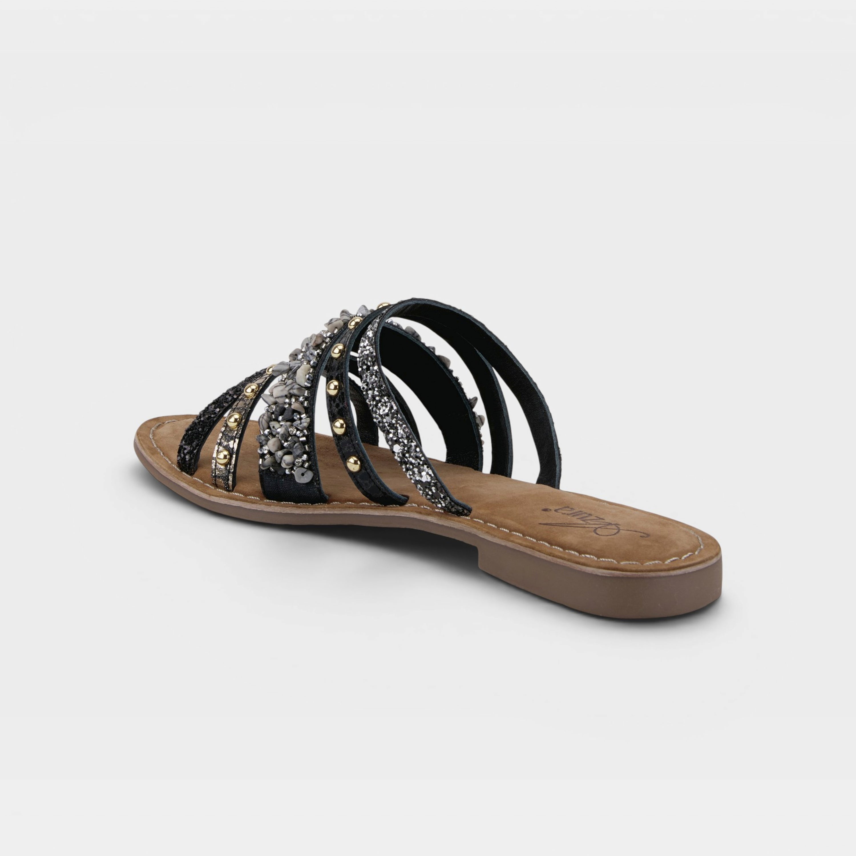 Azura Minerals Black Multi Sandal