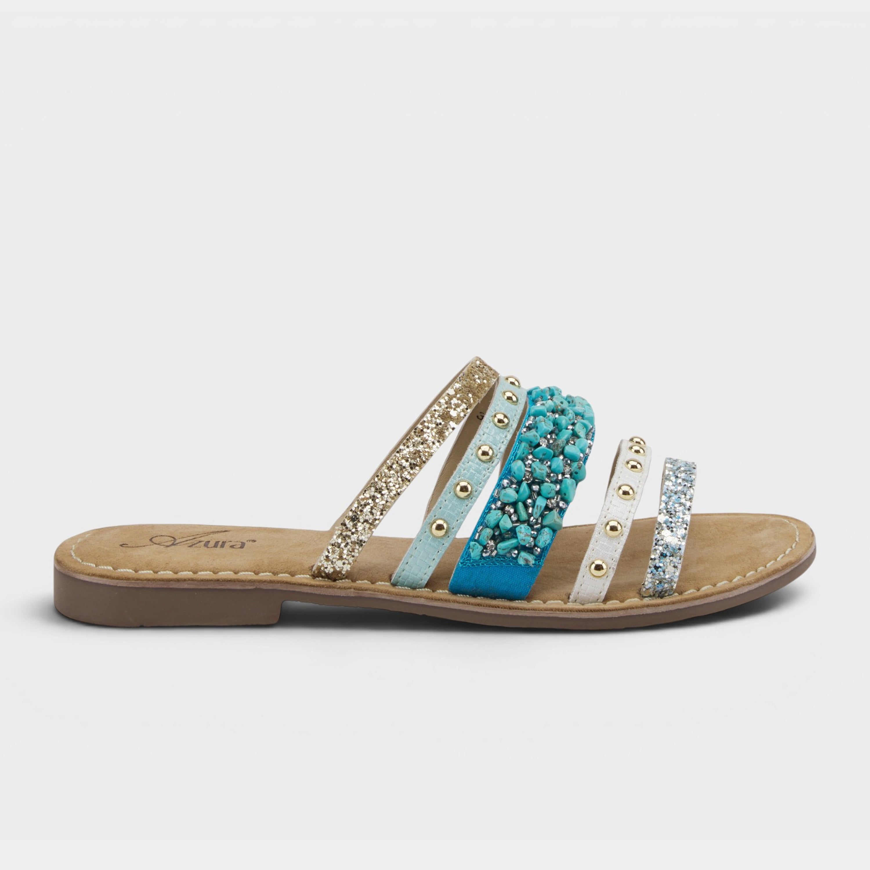 Azura Minerals Turquoise Multi Sandal