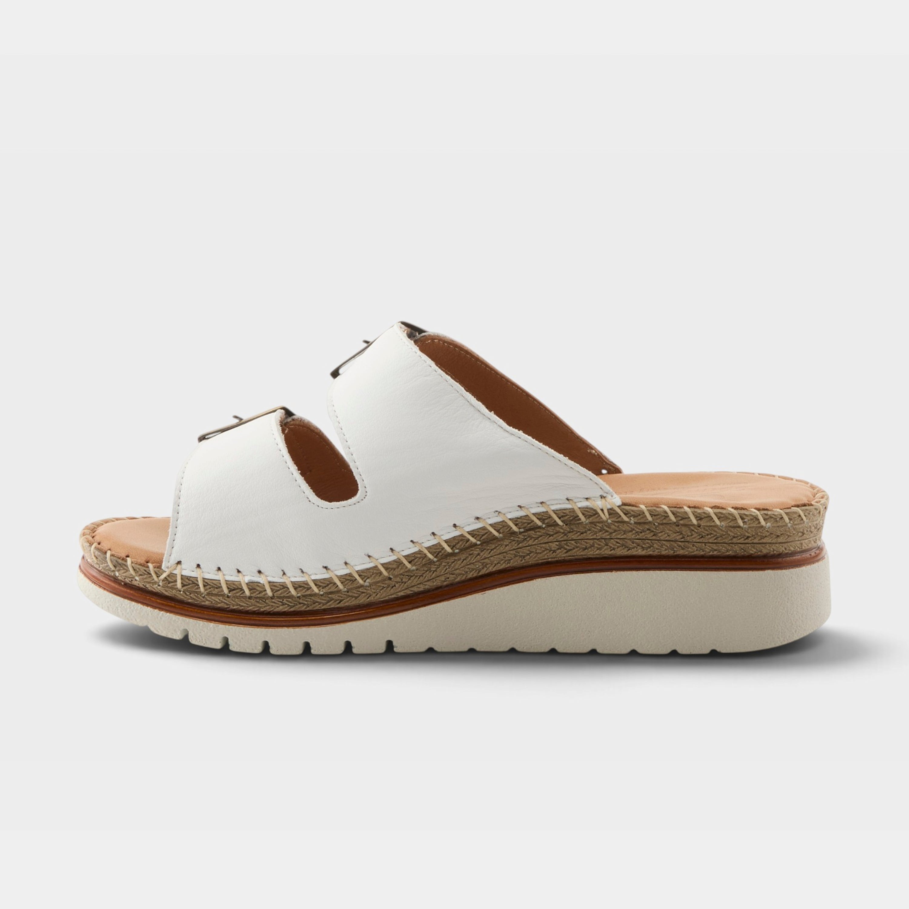 Spring Step Minisia White Wedge Sandal