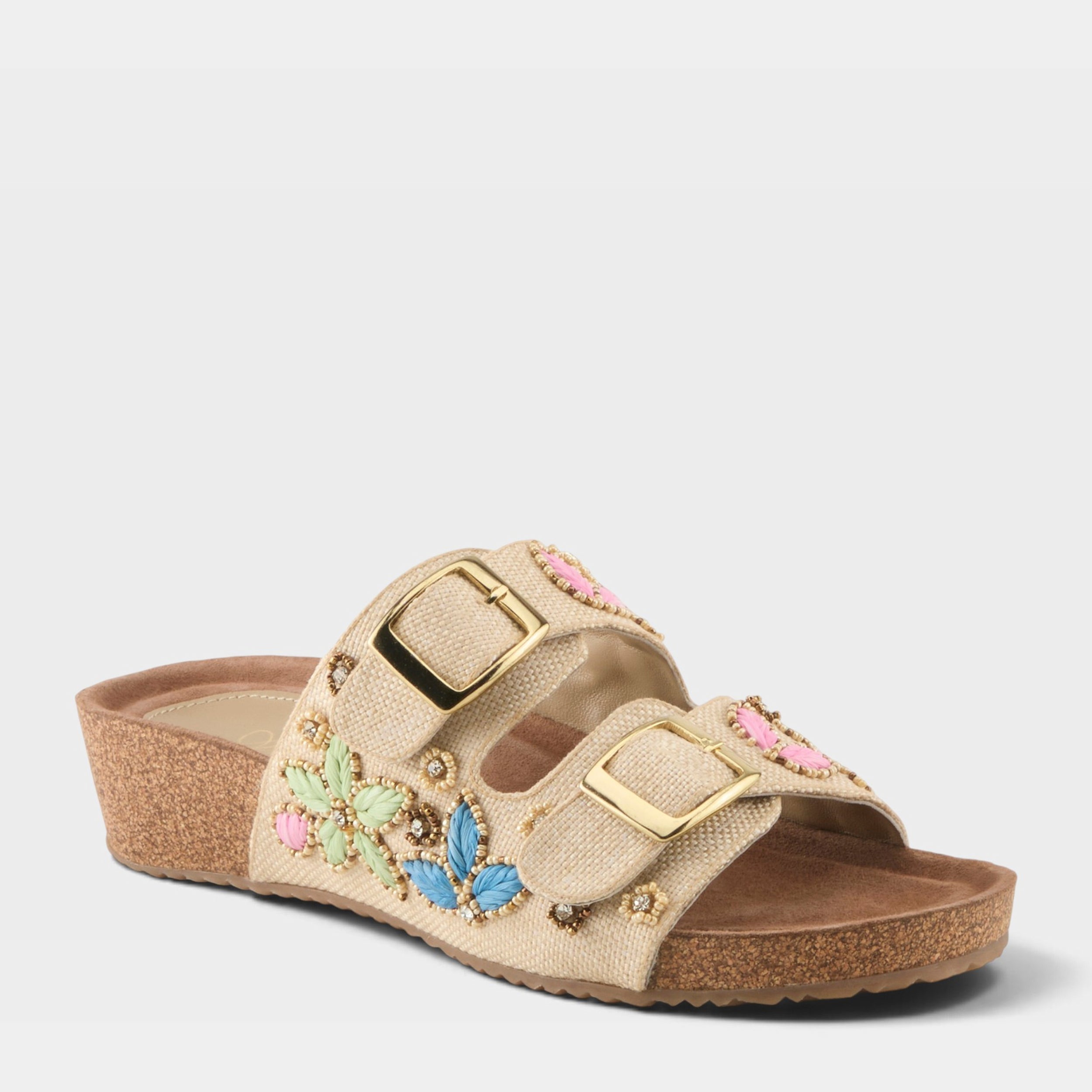Azura Miraflores Beige Multi Sandal