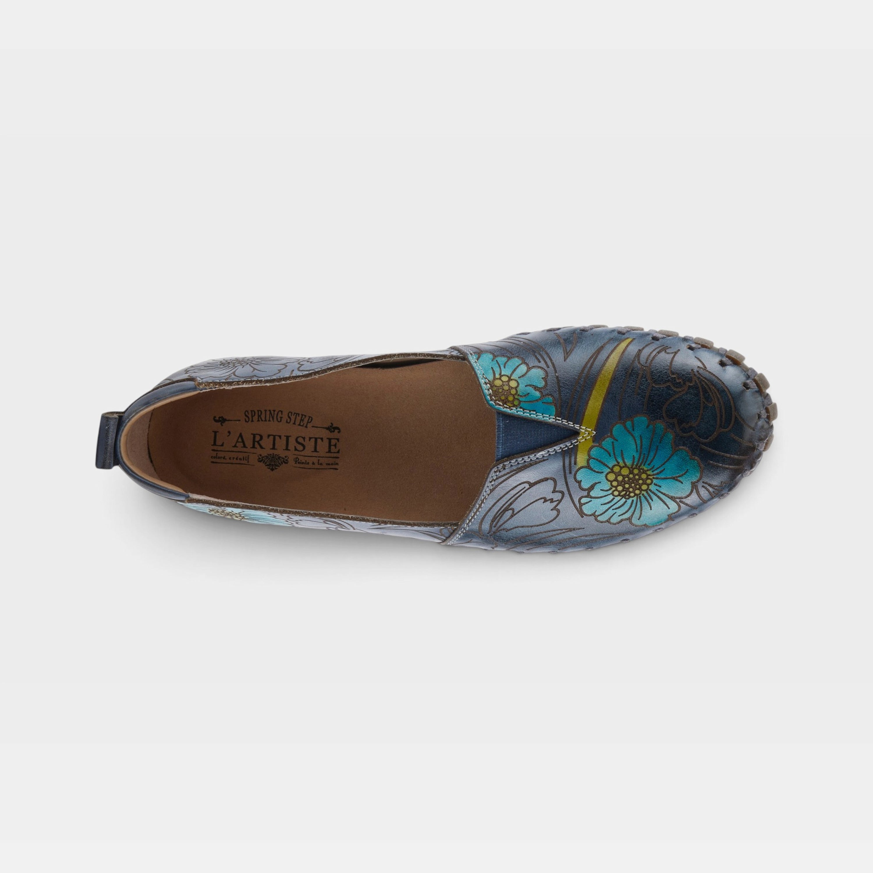 L'Artiste Modesty shoes in Navy Multi, top view