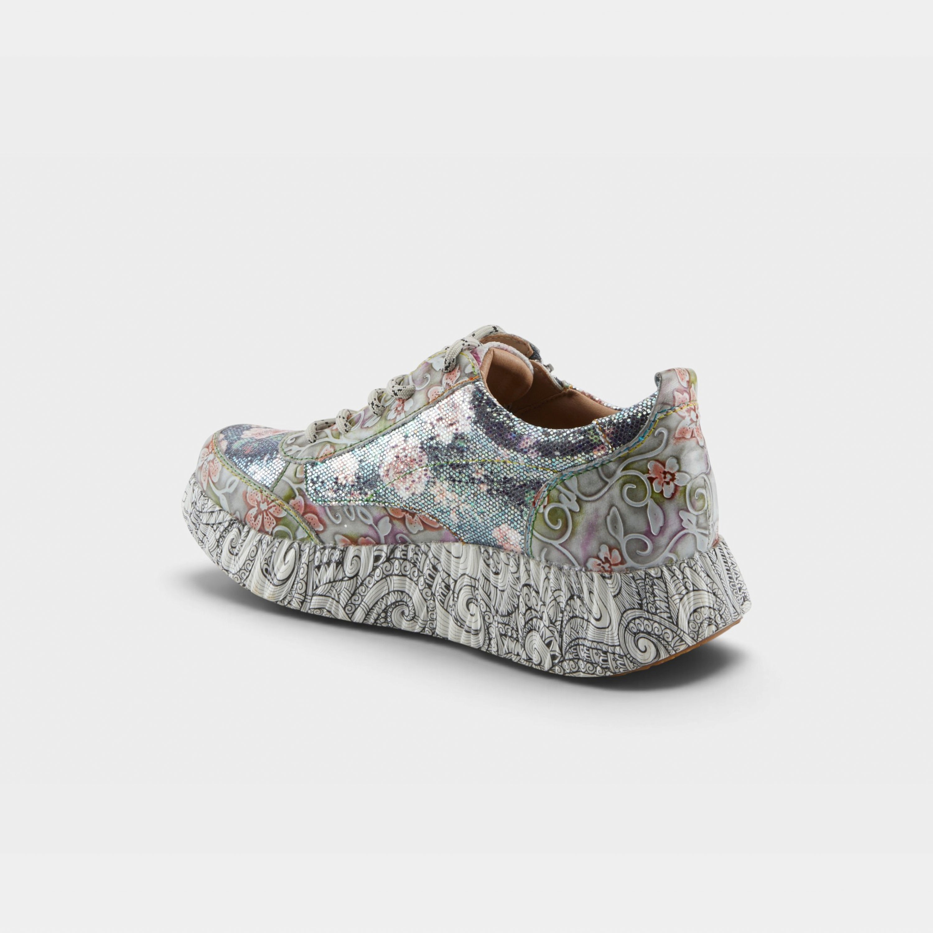 L'Artiste Motion sneakers in Grey Multi, alternate angle view
