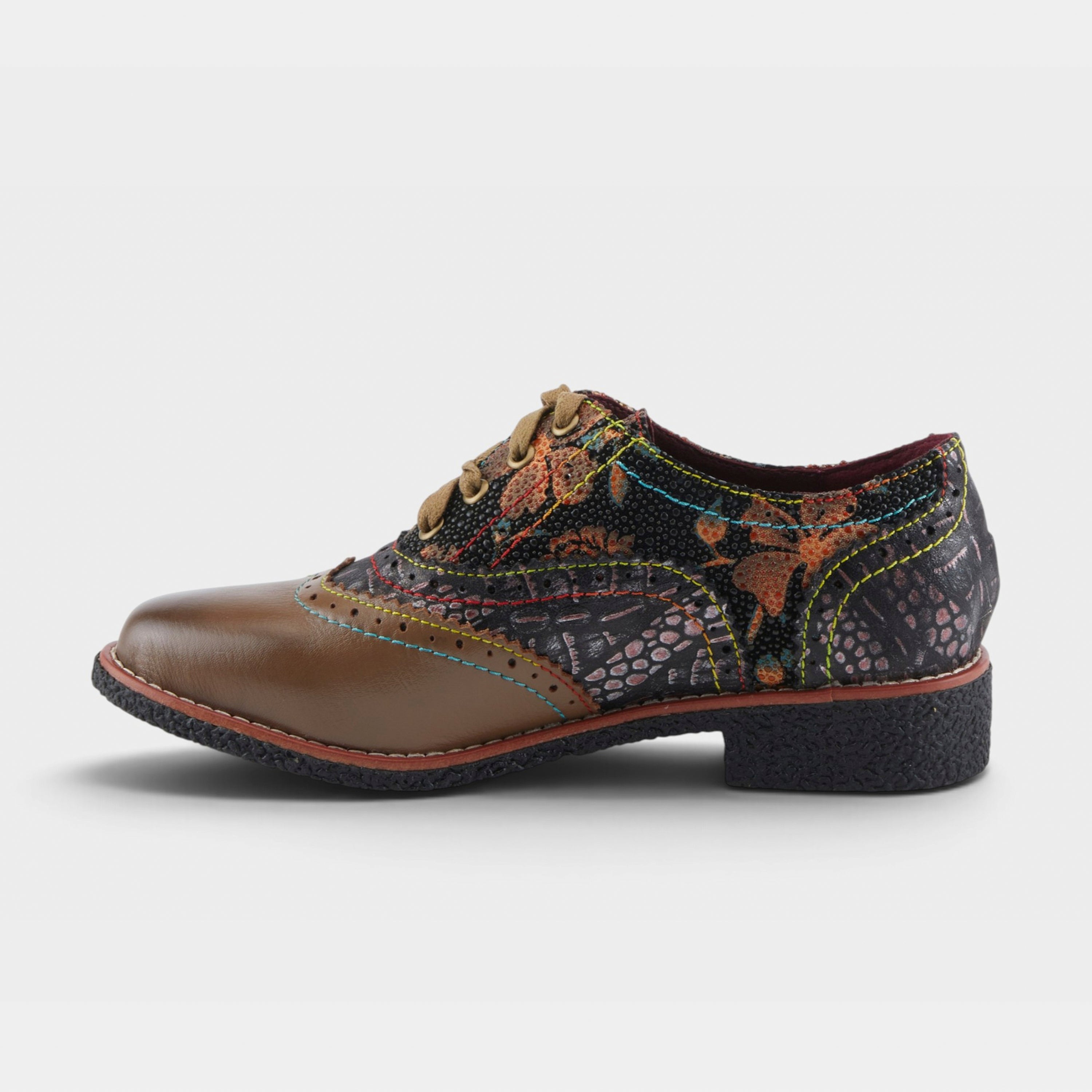 L'Artiste Muggiasti-Dot shoes in Taupe Multi, side view