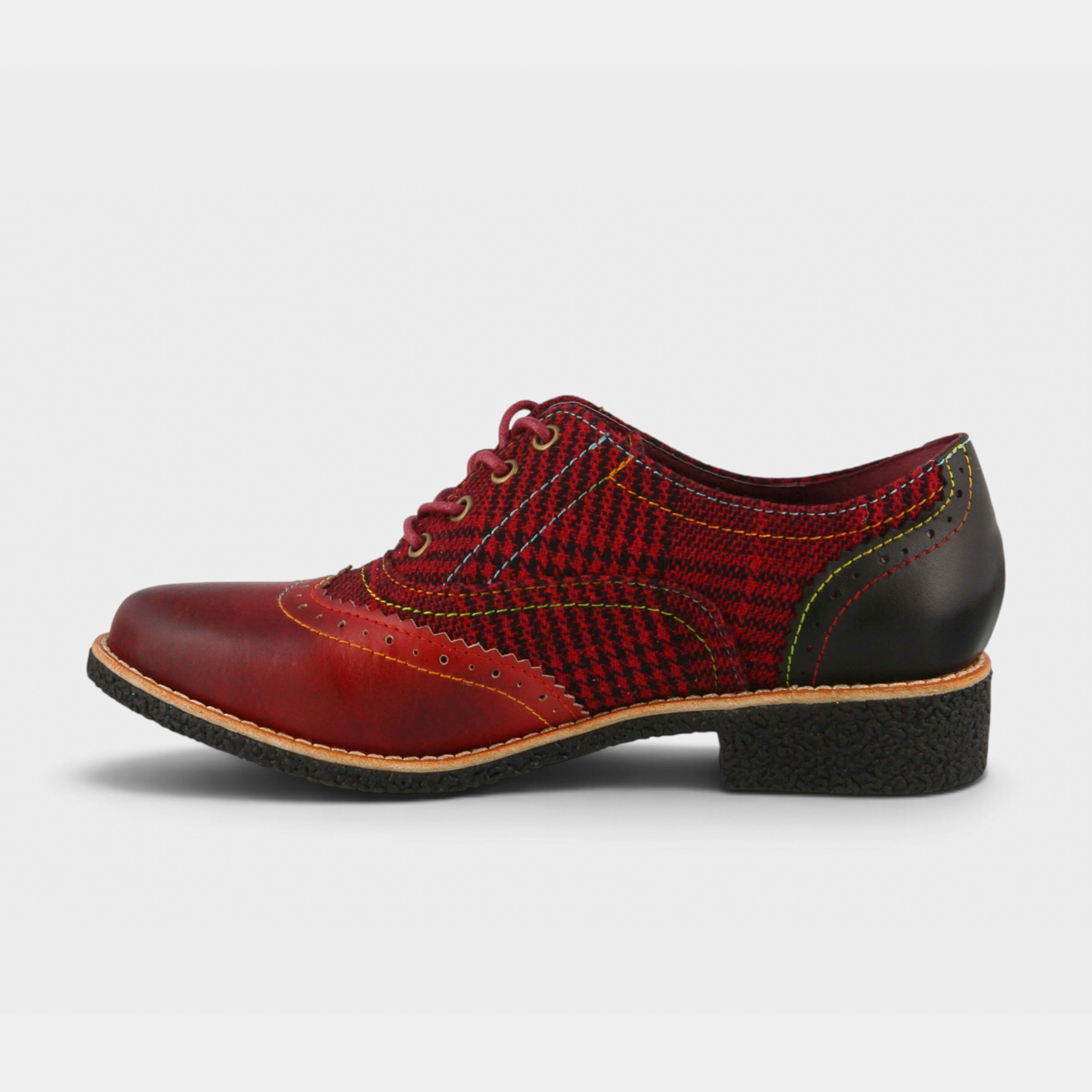L'Artiste Muggiasti shoes in Red Multi, side view