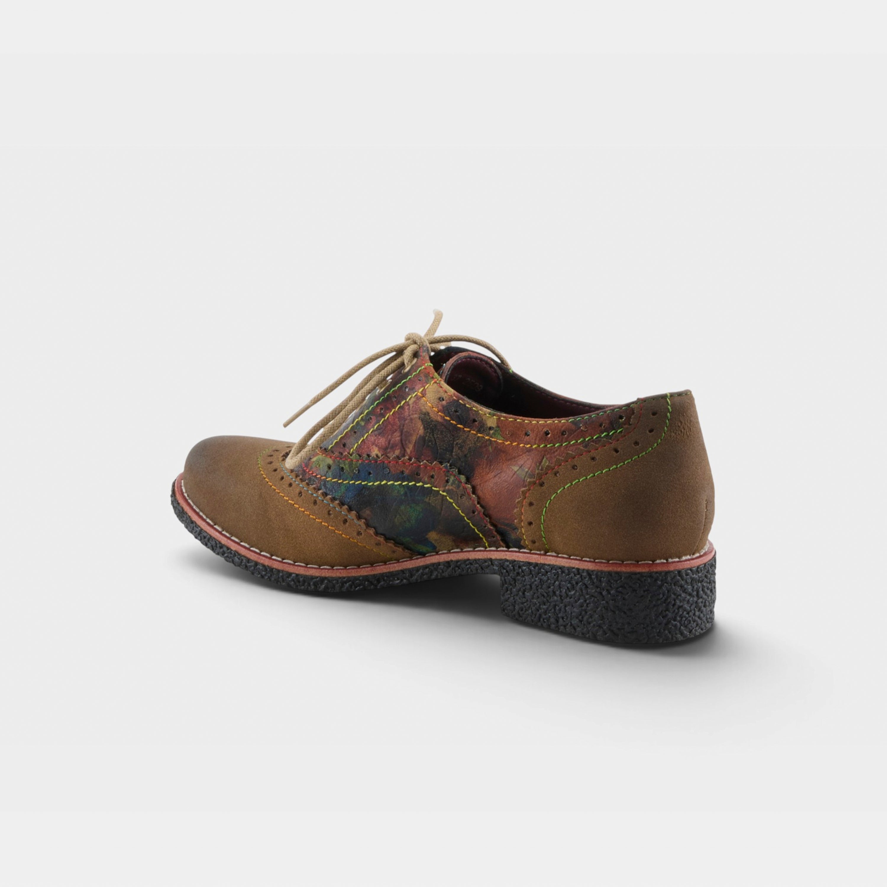 L'Artiste Muggiasti-Vinty shoes in Olive Multi, alternate angle view