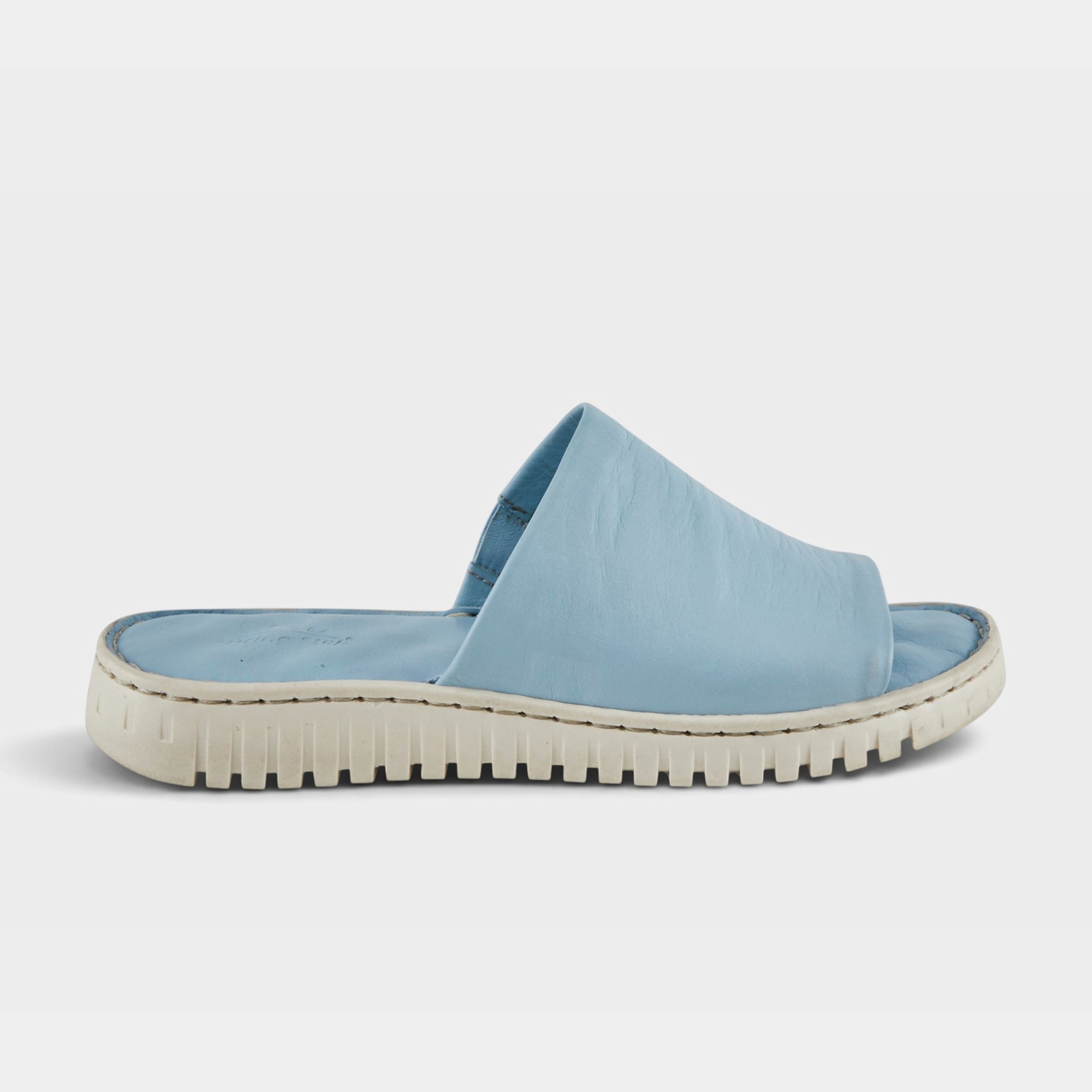 Spring Step Nappa Blue Slide Sandal