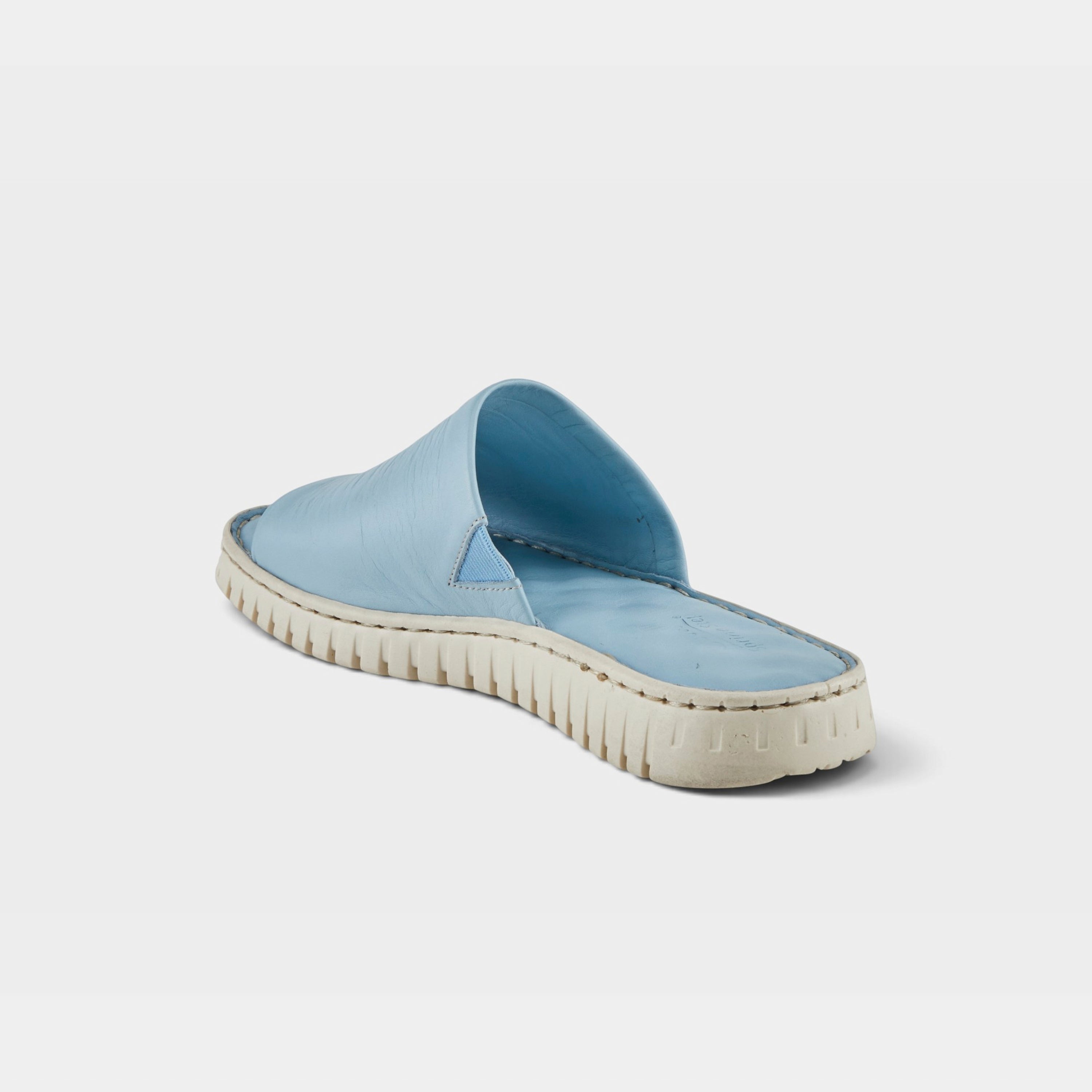 Spring Step Nappa Blue Slide Sandal