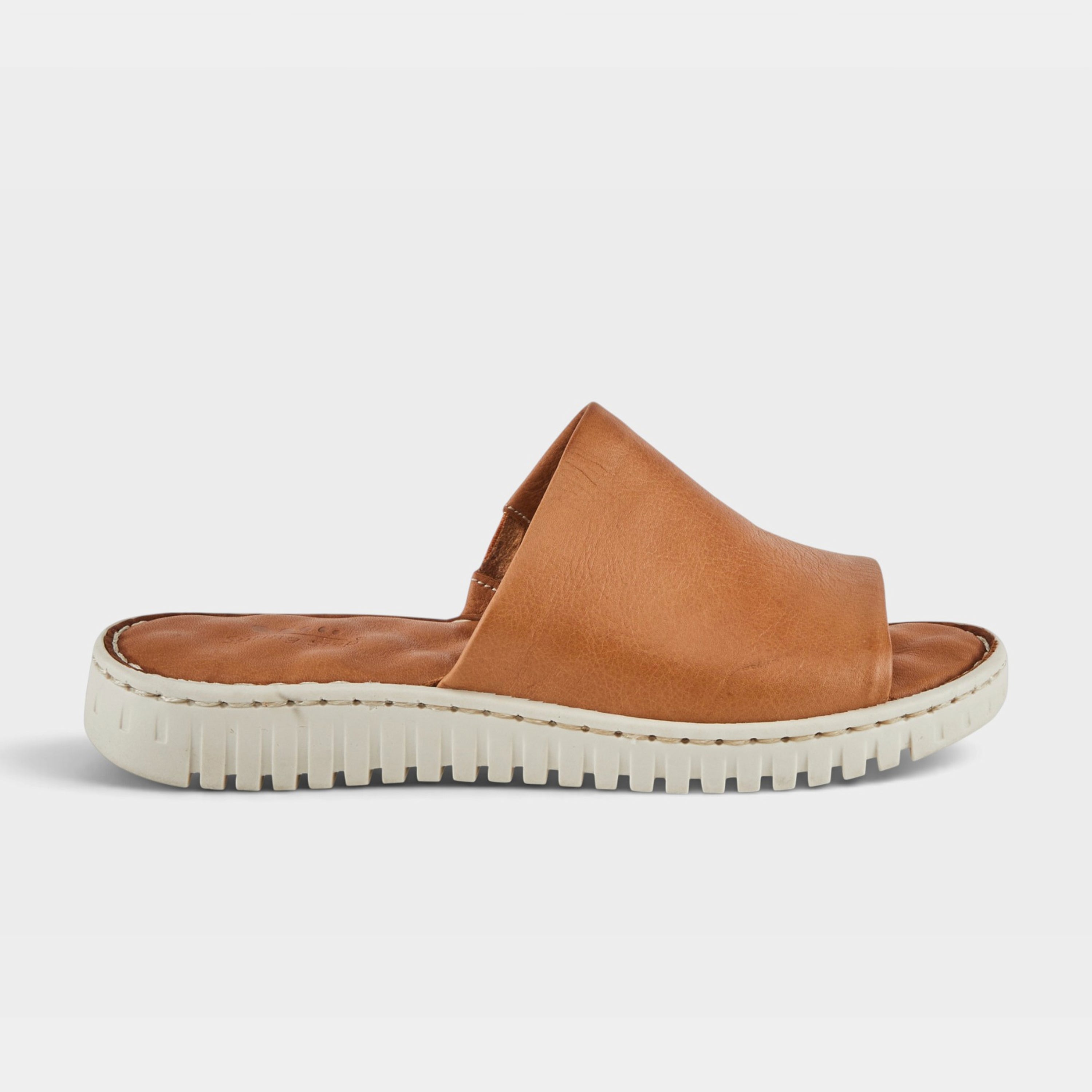Spring Step Nappa Camel Slide Sandal