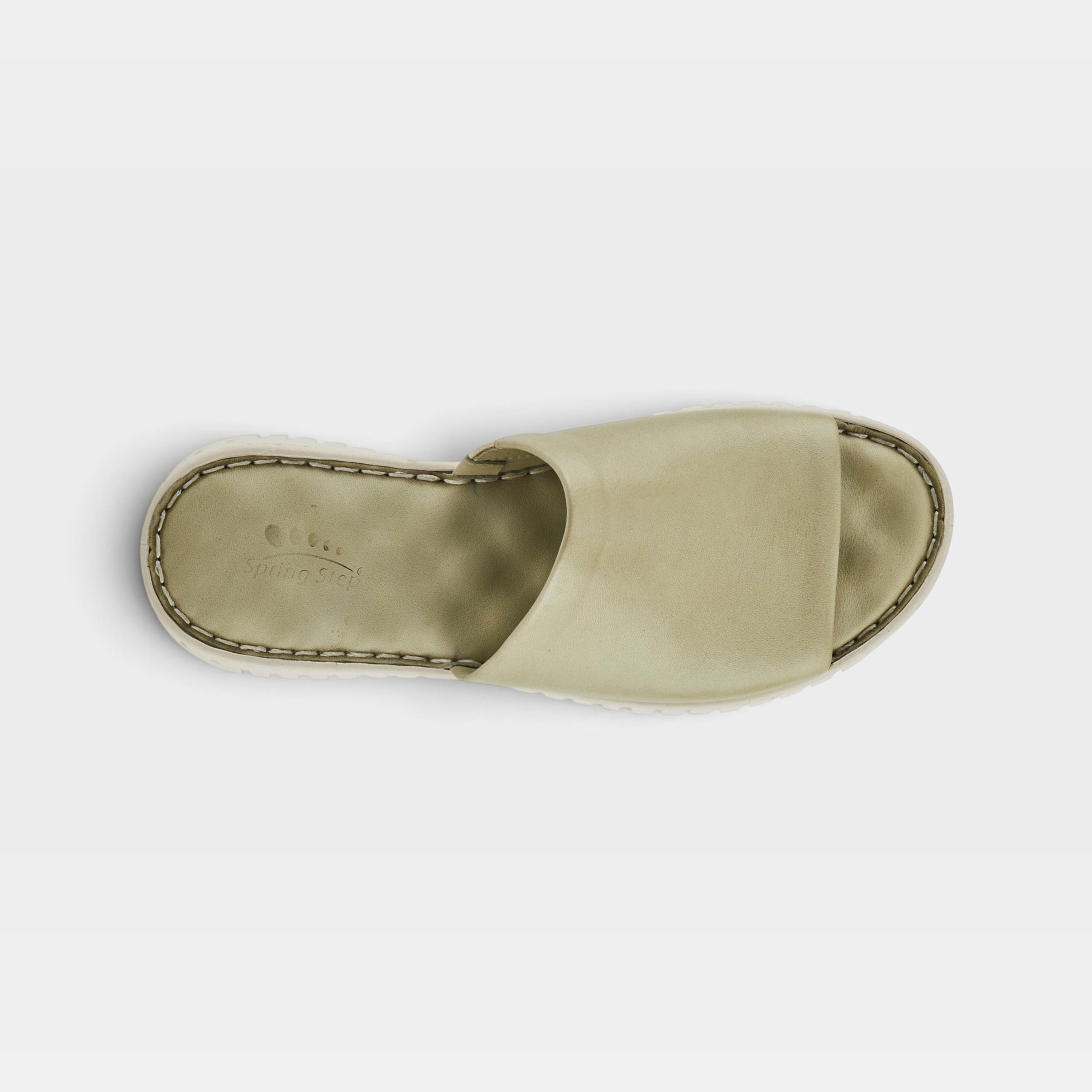 Spring Step Nappa Olive Green Slide Sandal