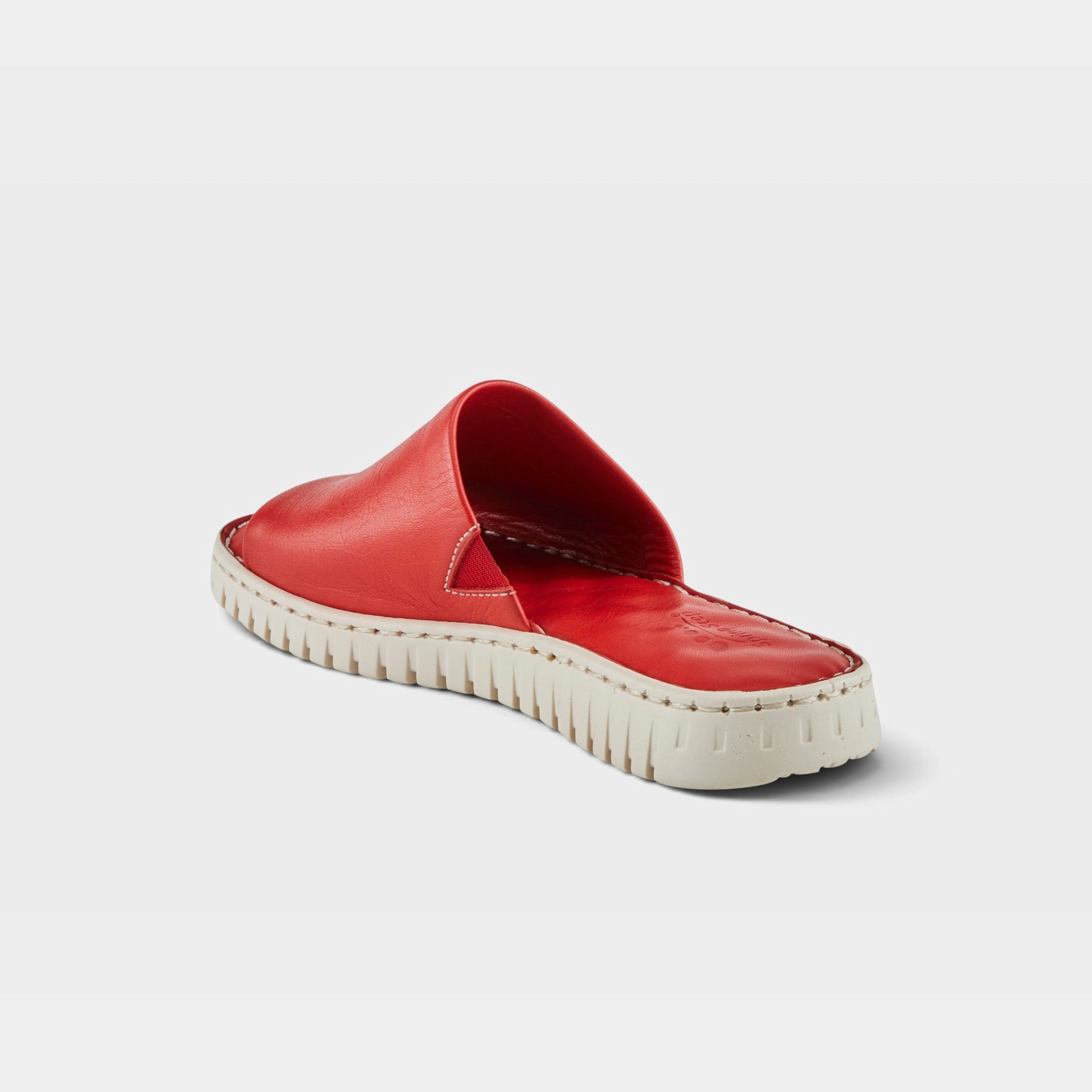 Spring Step Nappa Red Slide Sandal