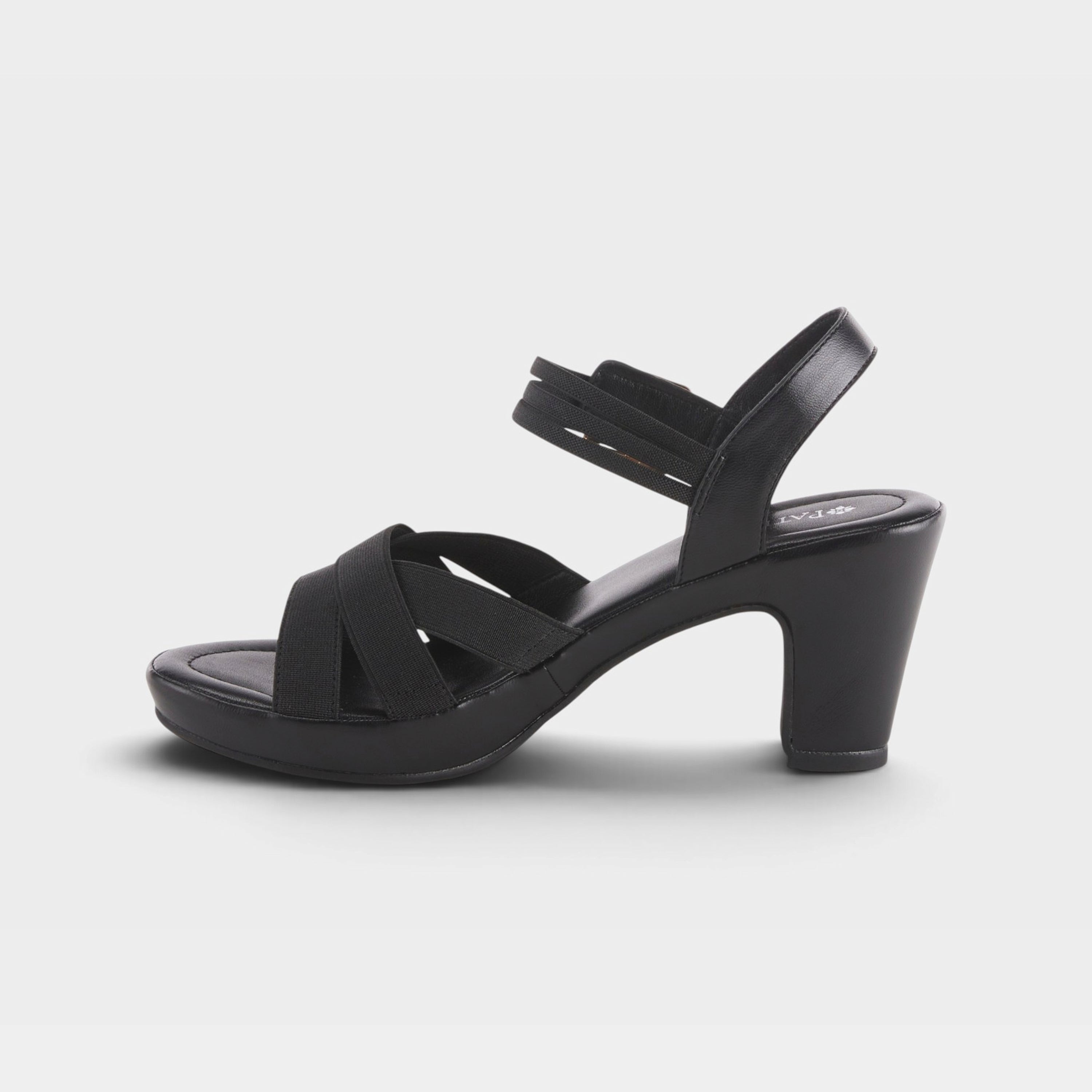 Patrizia Neesa Stretch Black Sandal