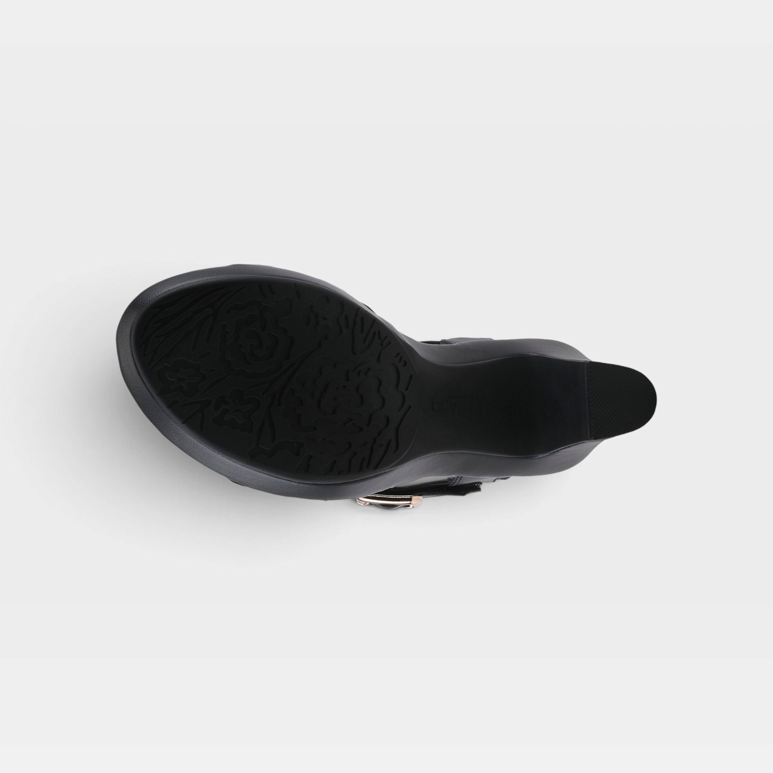 Patrizia Neesa Stretch Black Sandal