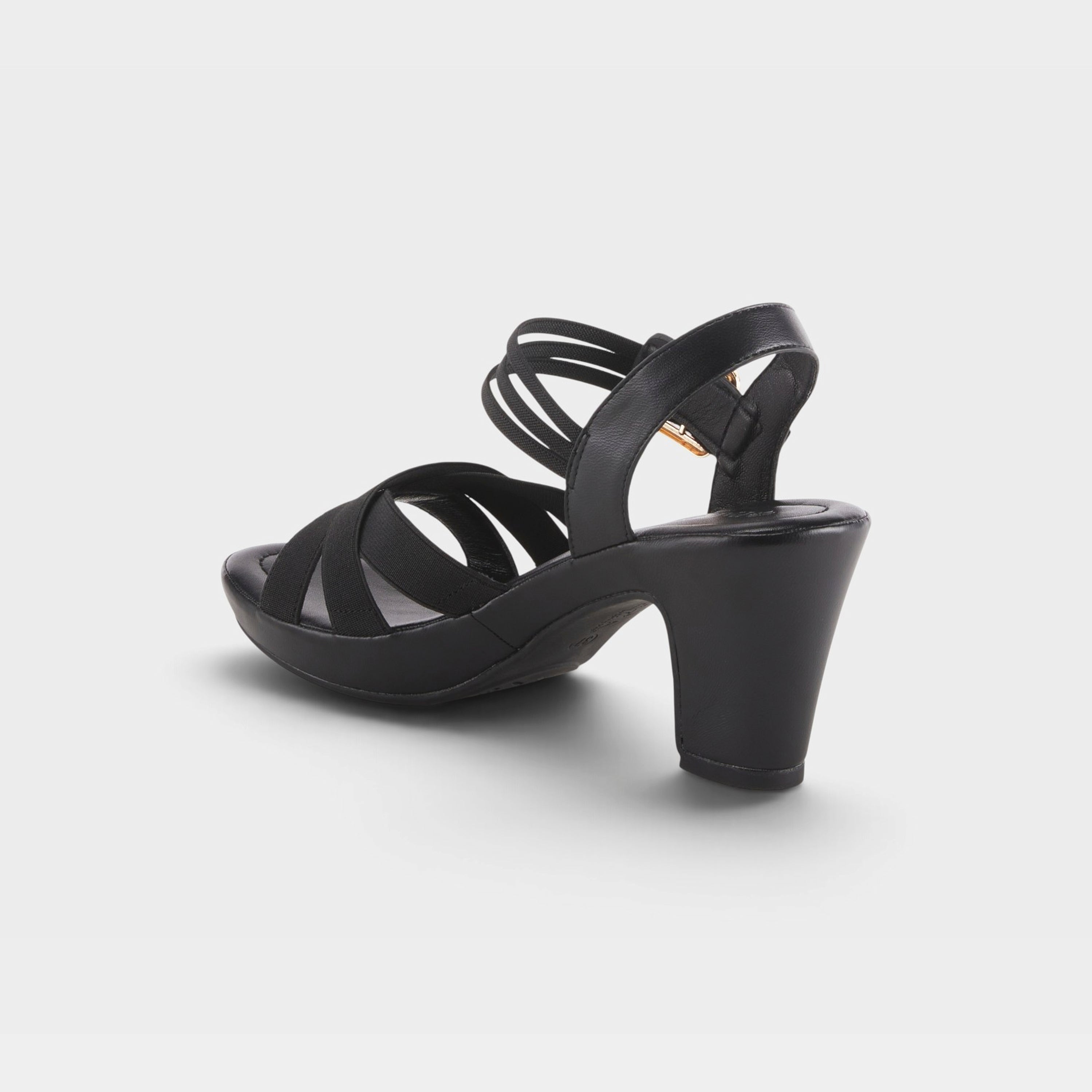 Patrizia Neesa Stretch Black Sandal