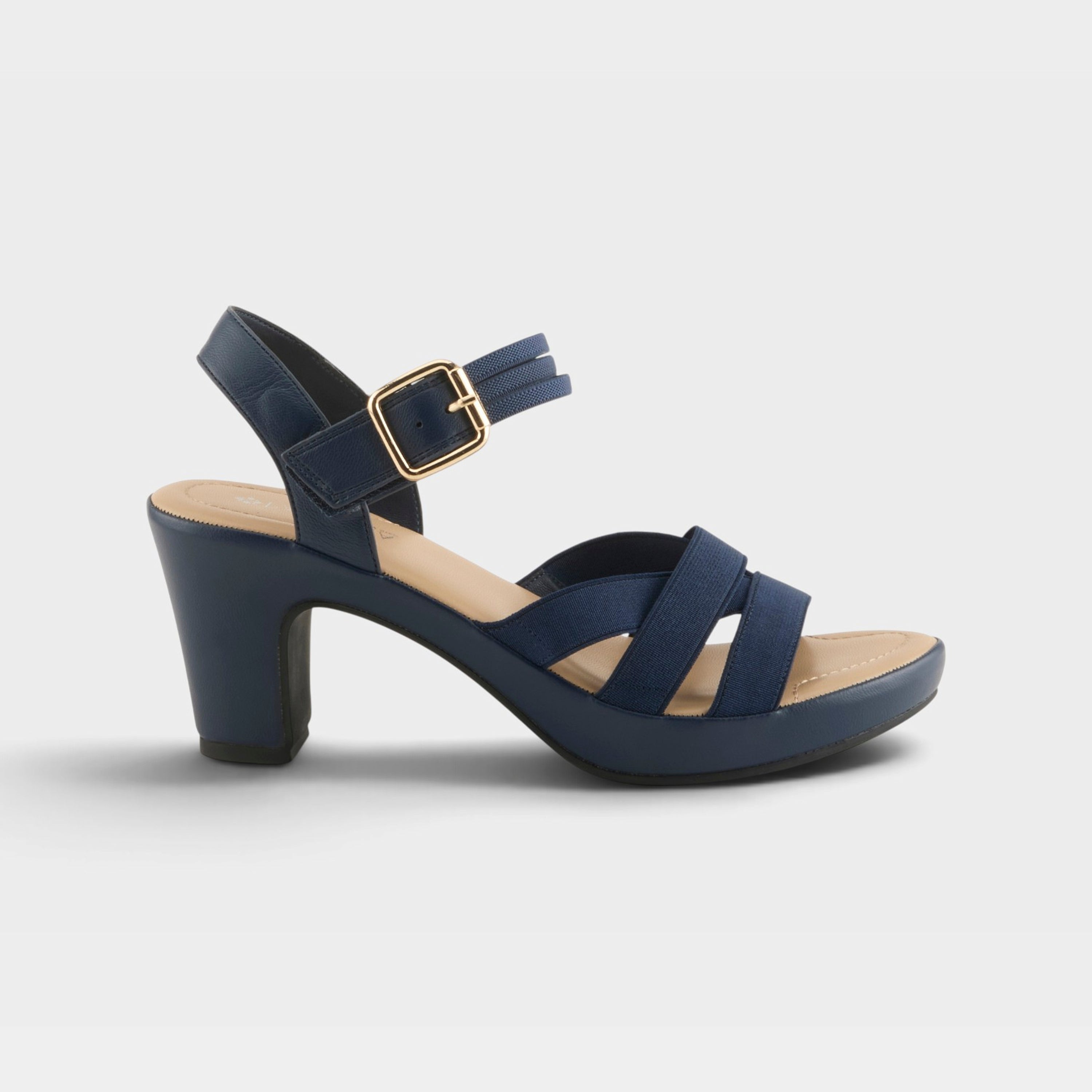 Patrizia Neesa Stretch Navy Sandal