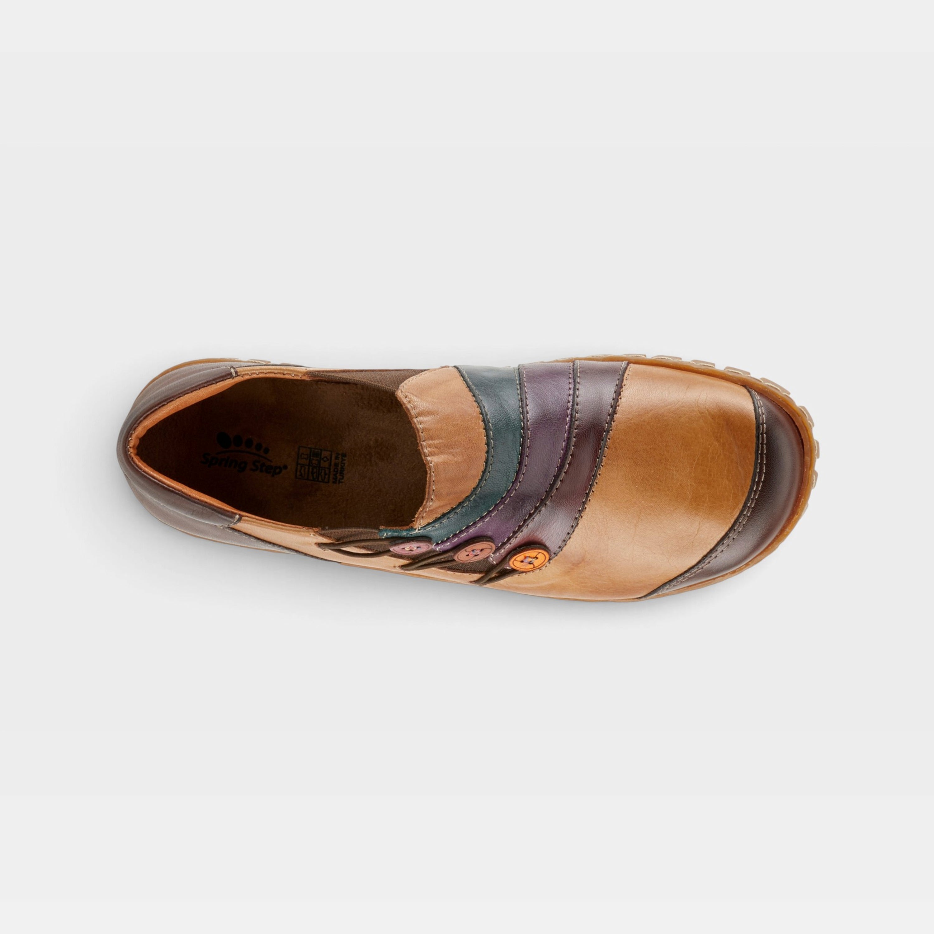 Spring Step Neeta Camel Multi Slip-On Shoe