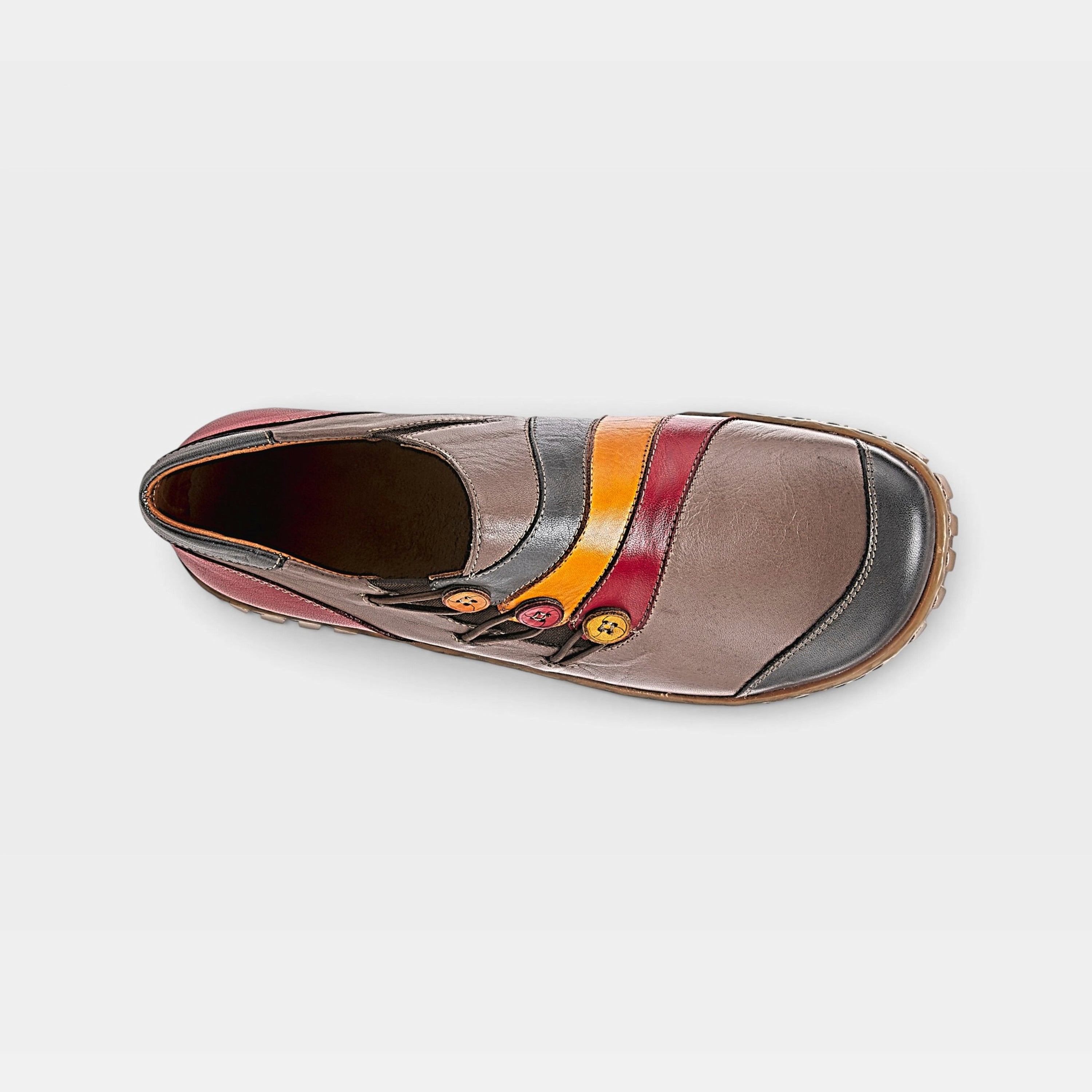Spring Step Neeta Grey Multi Slip-On Shoe