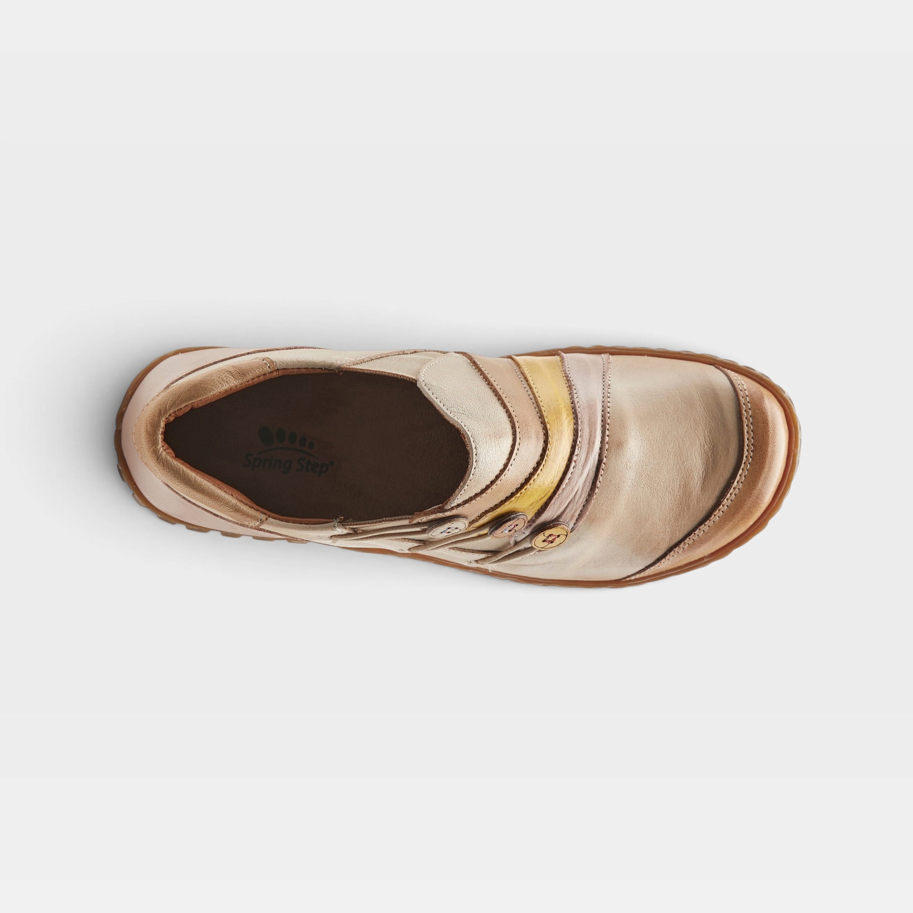 Spring Step Neeta Tan Multi Slip-On Shoe