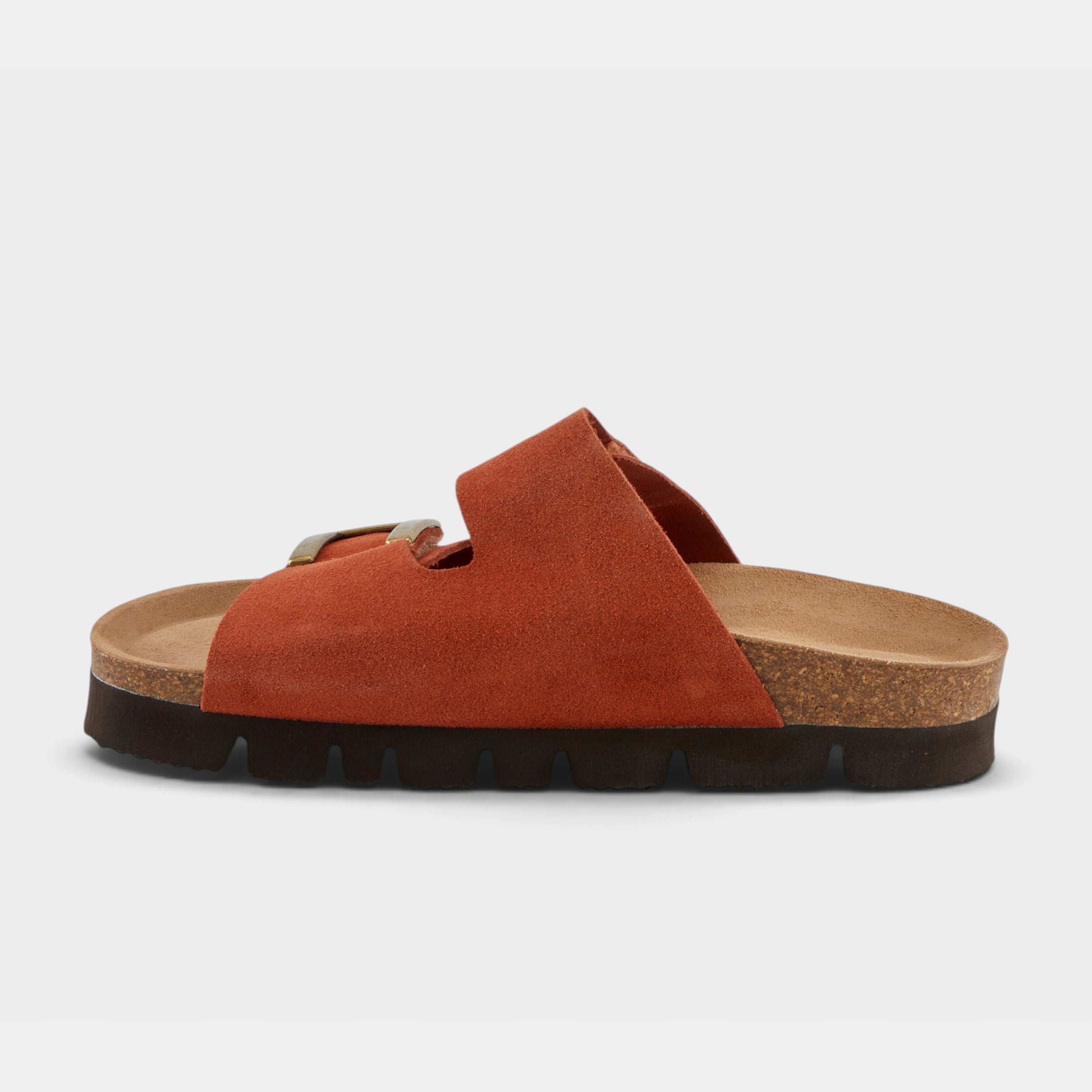 Spring Step Nesconset Rust Suede Platform Sandal