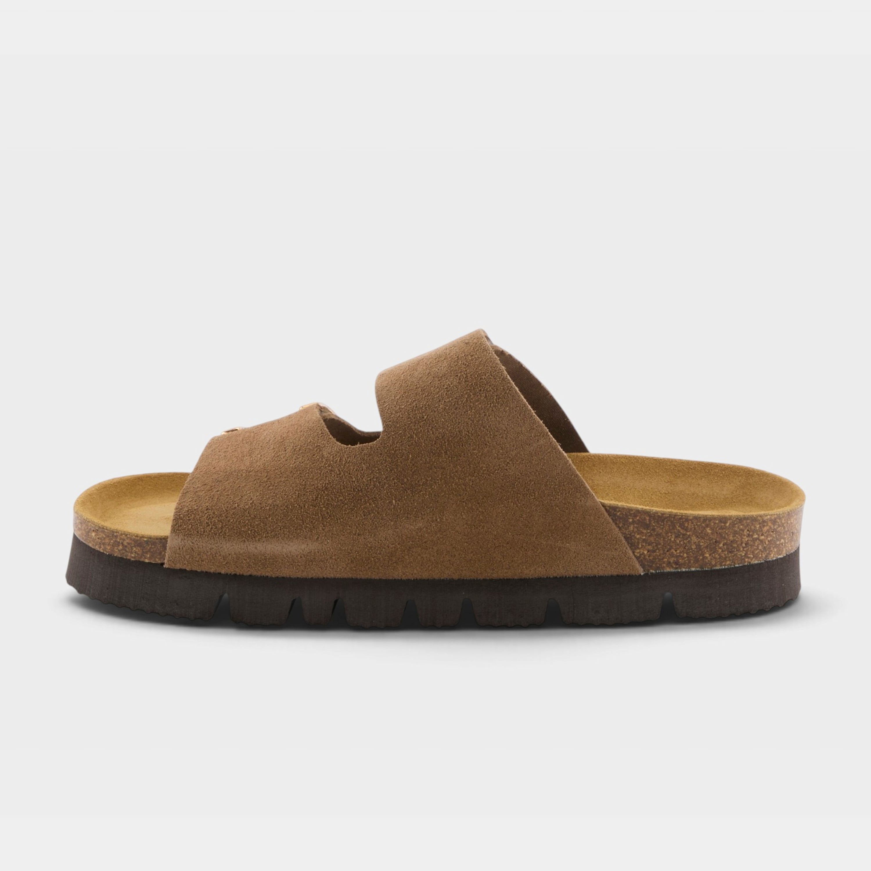 Spring Step Nesconset Tan Suede Platform Sandal