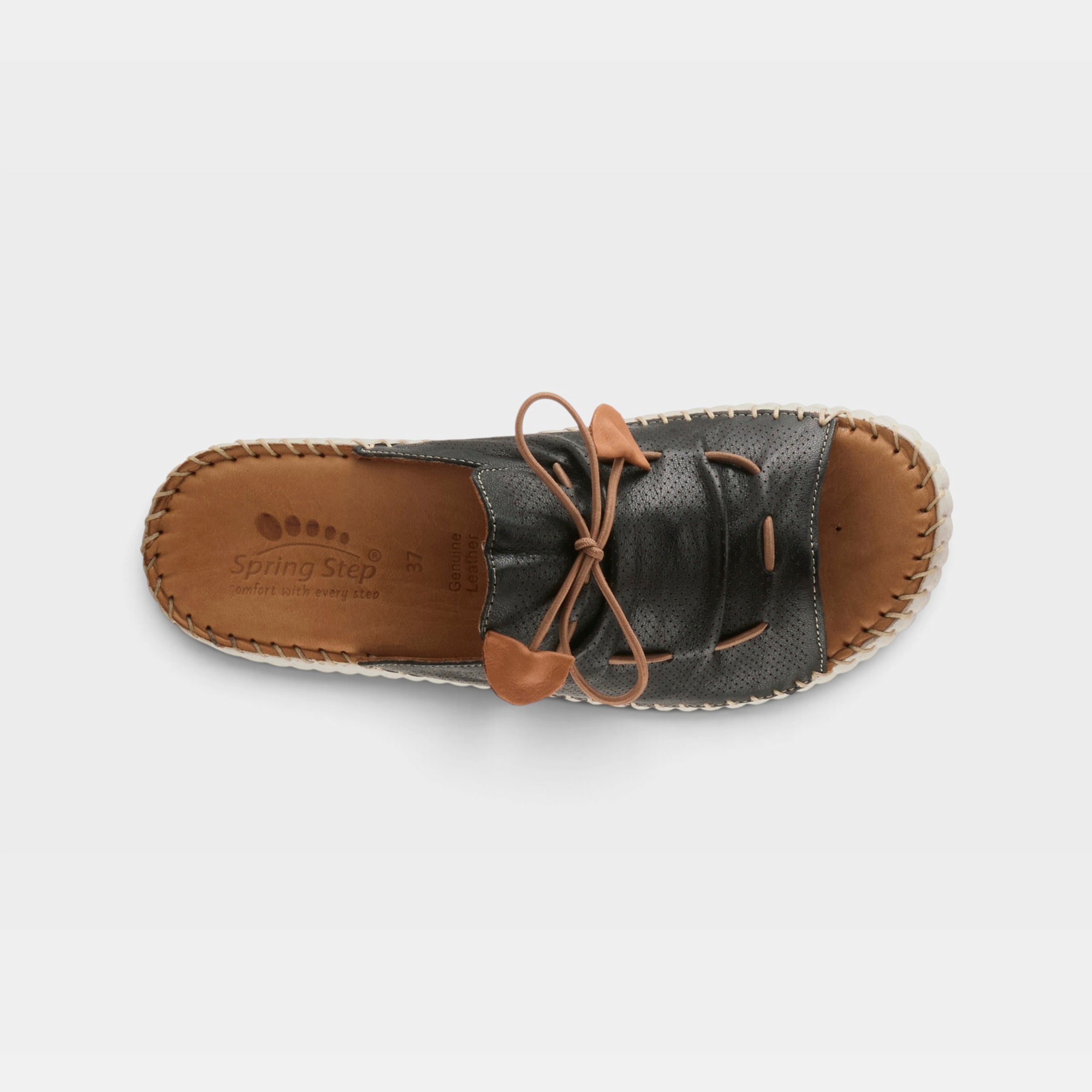 Spring Step Nevelle Black Slide Sandal